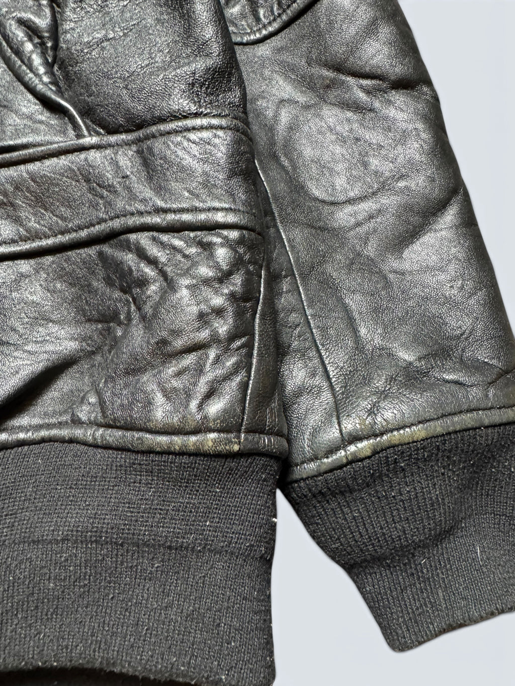 Jacket cuir cowhide flight pilot Schott NYC G-1 usn wings of gold full patch black 00's - M