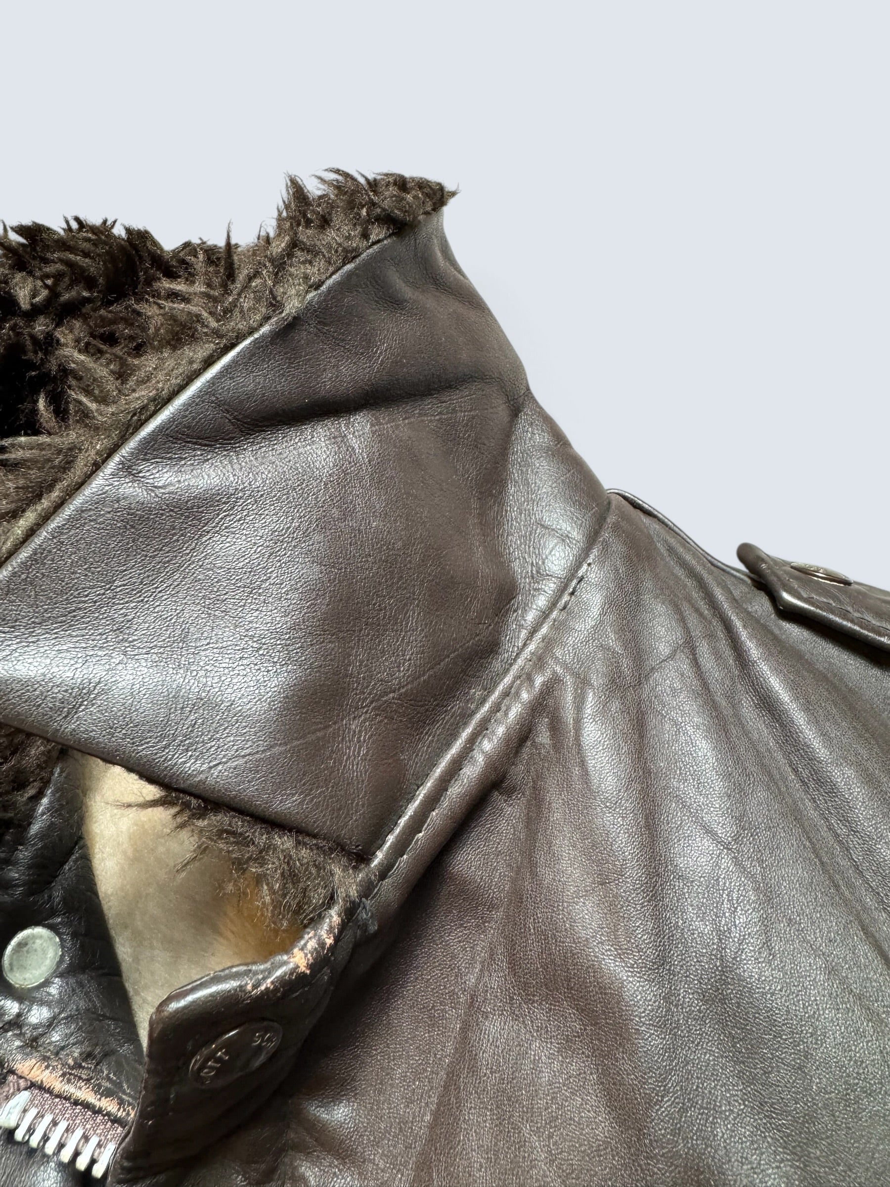 Jacket cuir cowhide flight bomber Schott NYC 674MS made in USA black 70’s - 40 (M)