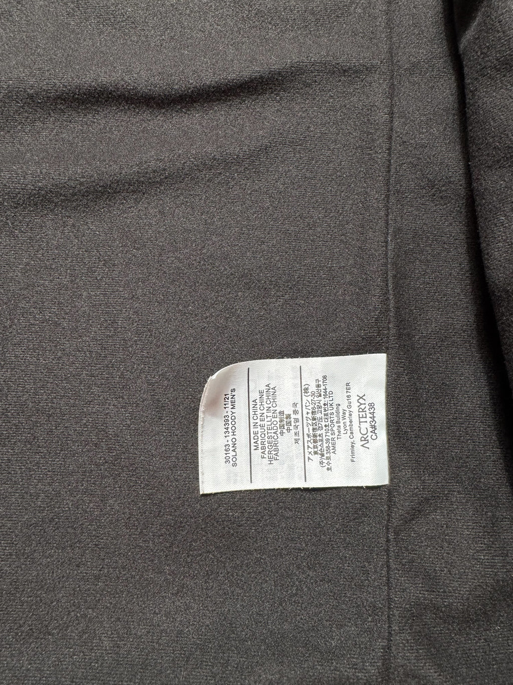 Jacket imperméable Goretex Arc’teryx Solano Hoody marine - L