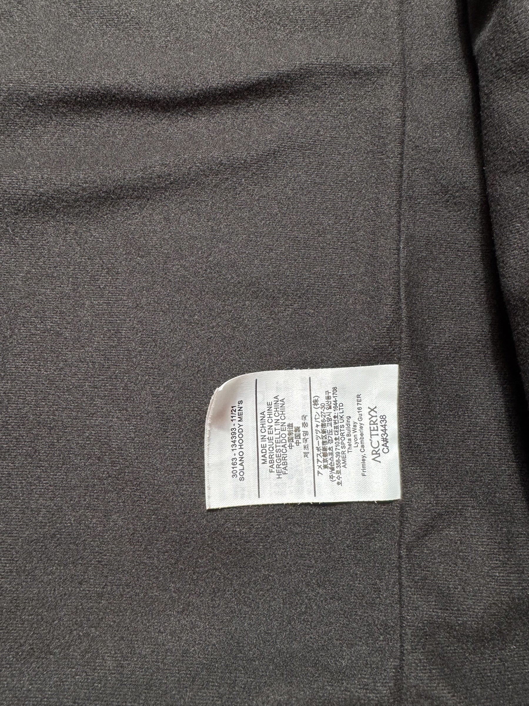 Jacket imperméable Goretex Arc’teryx Solano Hoody marine - L