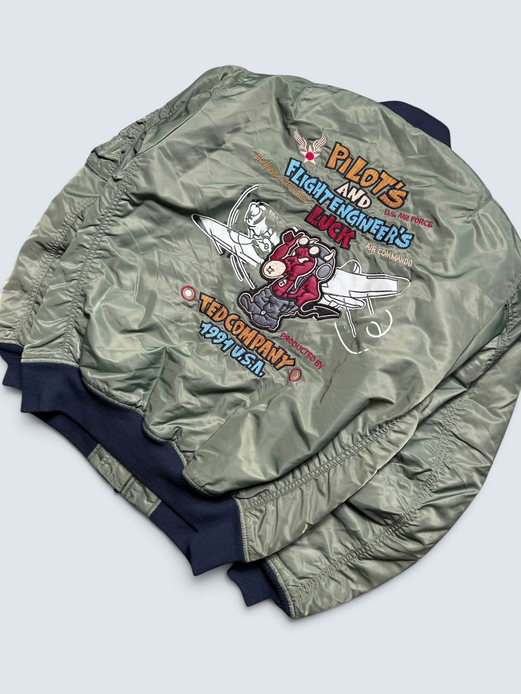 Jacket bomber fly ma-1 Tedman Company Devil’s equipement usaf kaki vintage 00’s - M