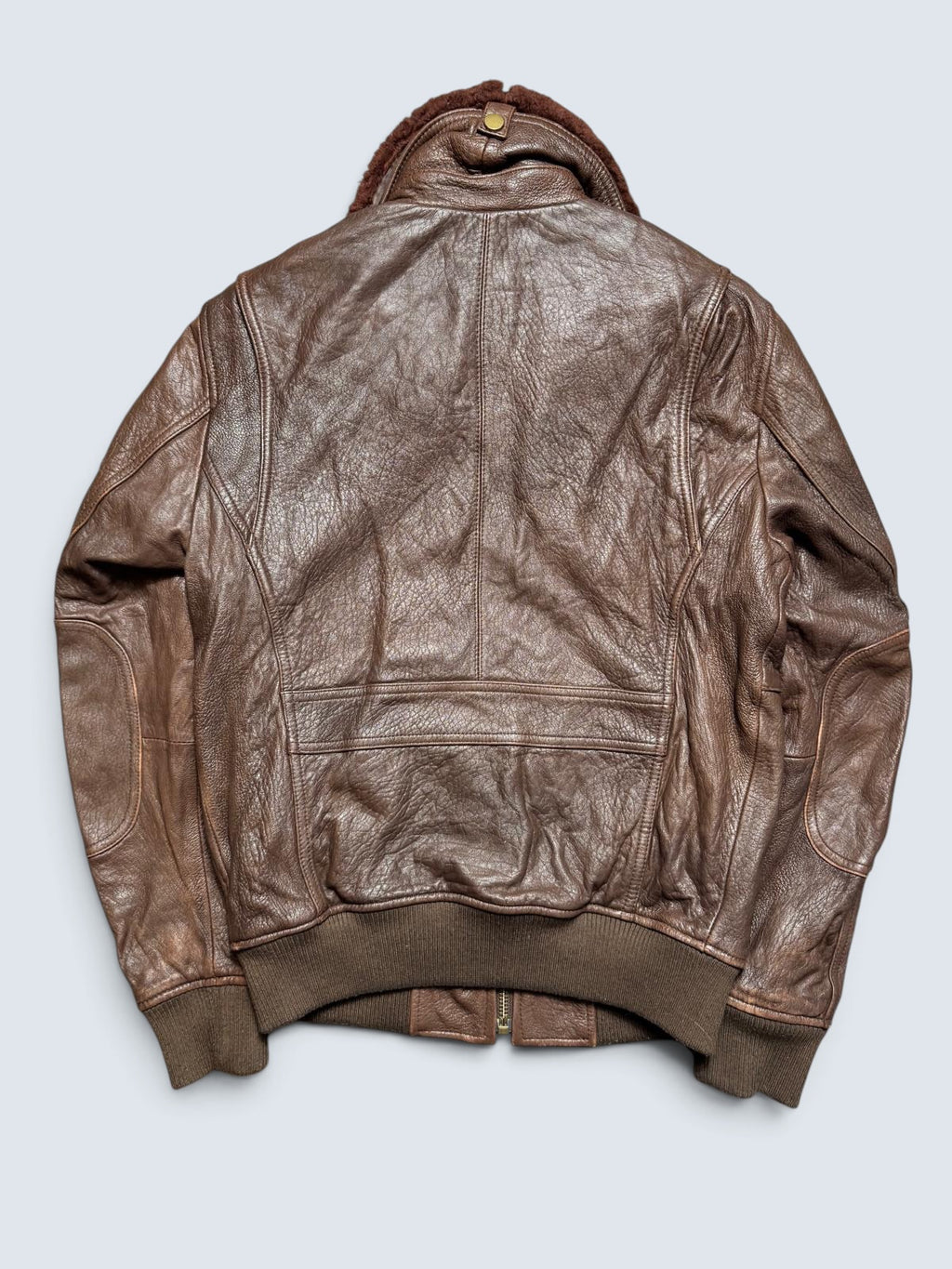 Jacket cuir cowhide flight G-1/A-2 hybrid Avirex Japan exclusive brown 00’s - S/M