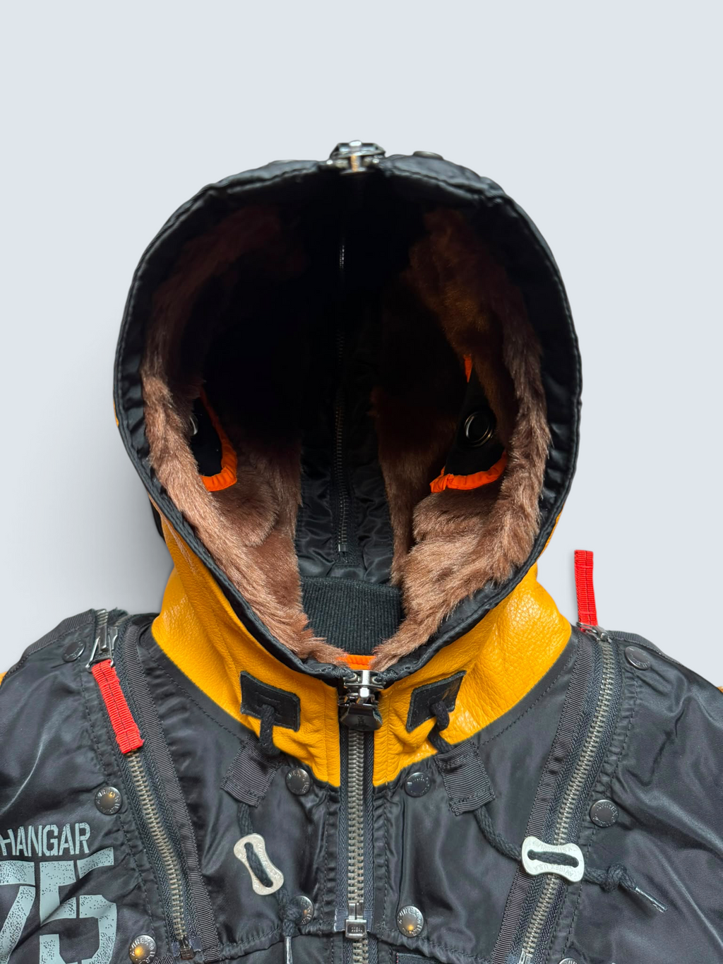 Jacket fly usaf intermediate ma-1 technical zip Hangar 75 Avirex Itd Japan exclusive black - M/L