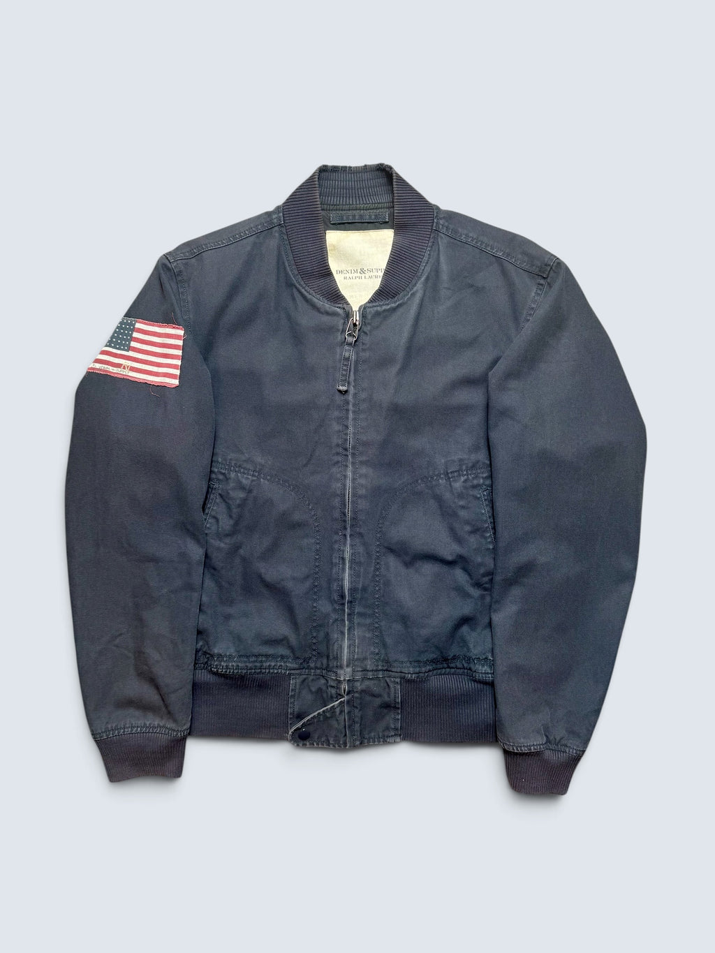 Jacket bomber archive flight L-2b Ralph Lauren Denim & Supply usa flag marine vintage 00’s - L