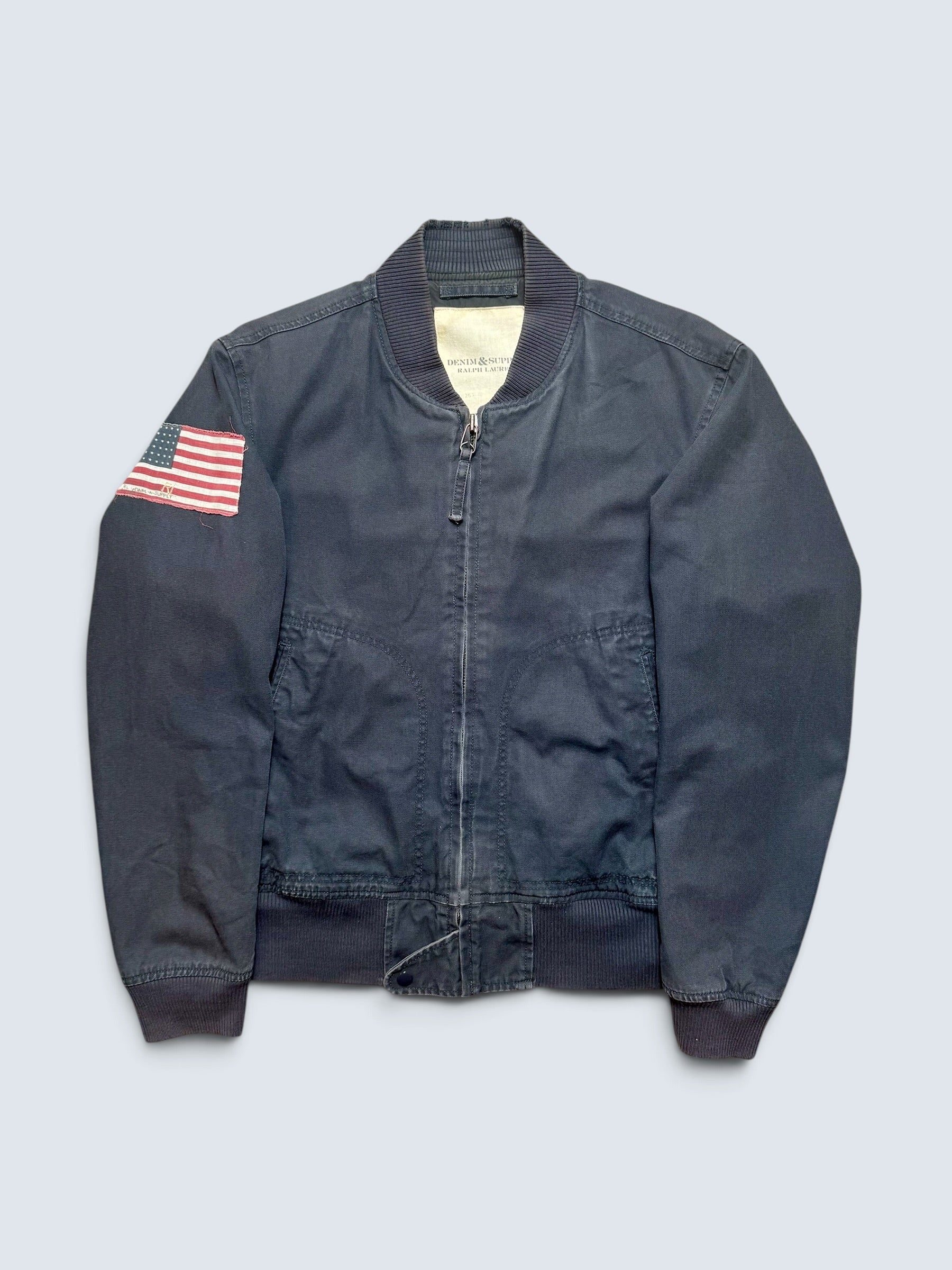 Jacket bomber archive flight L-2b Ralph Lauren Denim & Supply usa flag marine vintage 00’s - L