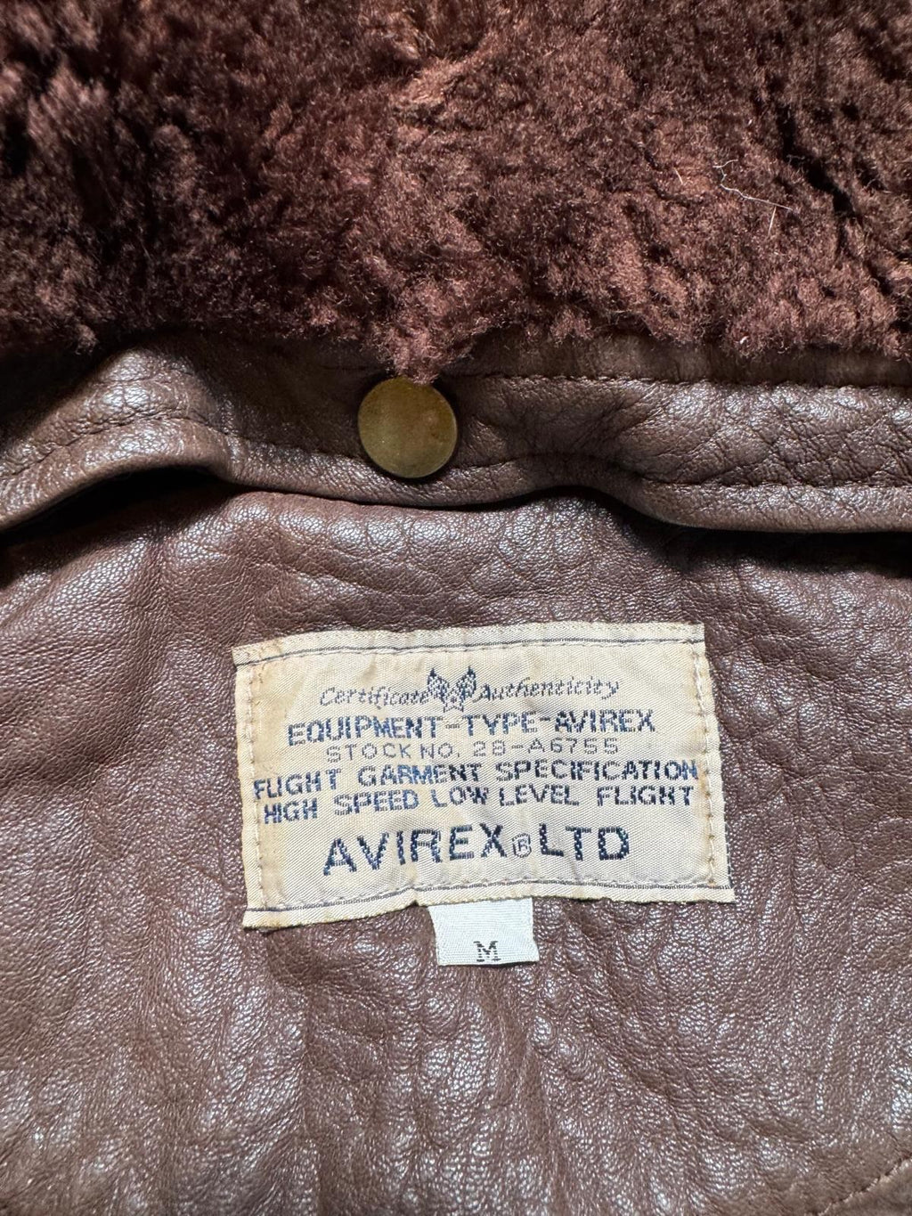 Jacket cuir cowhide flight G-1/A-2 hybrid Avirex Japan exclusive brown 00’s - S/M
