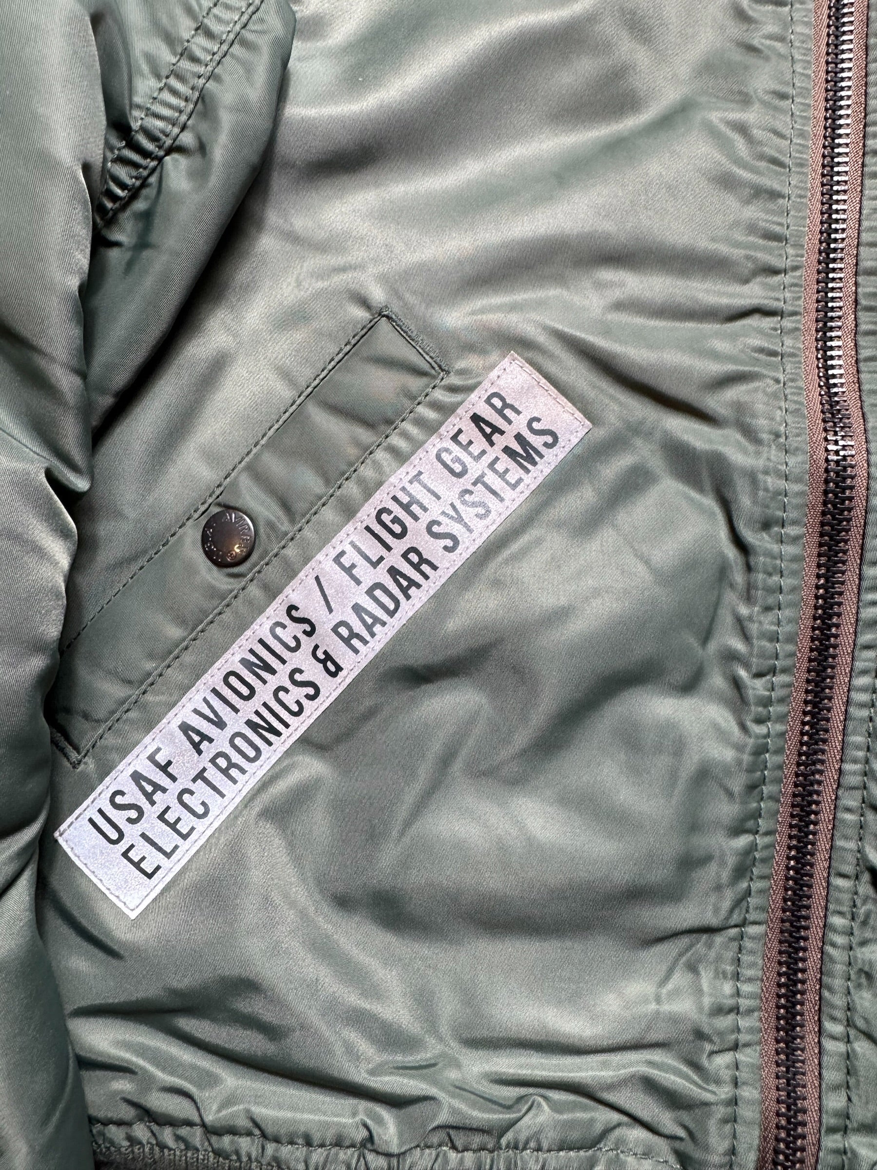 Jacket nylon bomber flight Ma-1 Avirex LTD Japan exclusive NYANG 352 AF79 00's - S
