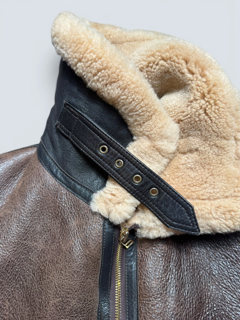 Jacket cuir flight shearling Irvin Cockpit made in USA RAF brown vintage 00’s - 40 (M/L)