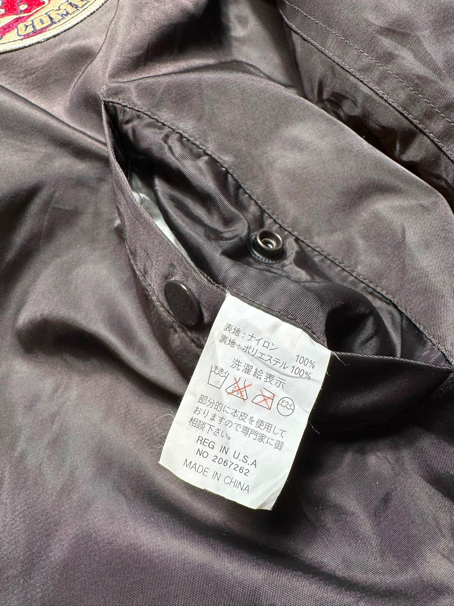 Jacket bomber fly ma-1 Tedman Company lucky Devil usaf brown vintage 00’s - L