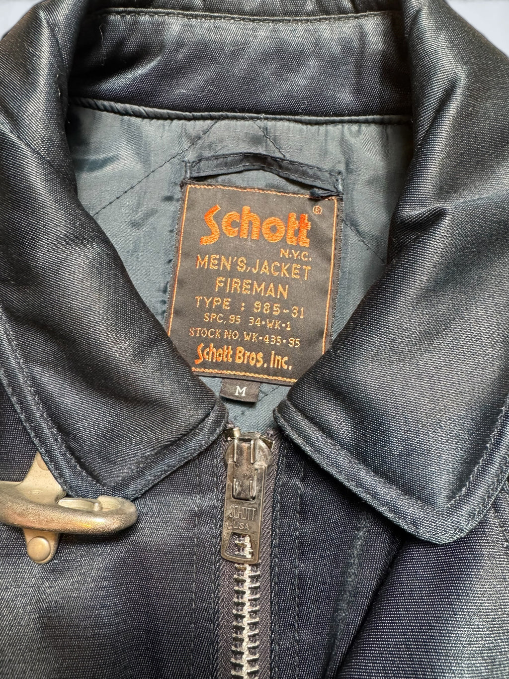 Jacket workwear fireman Schott.bros NYC USA type 985-31 marine 90’s - M