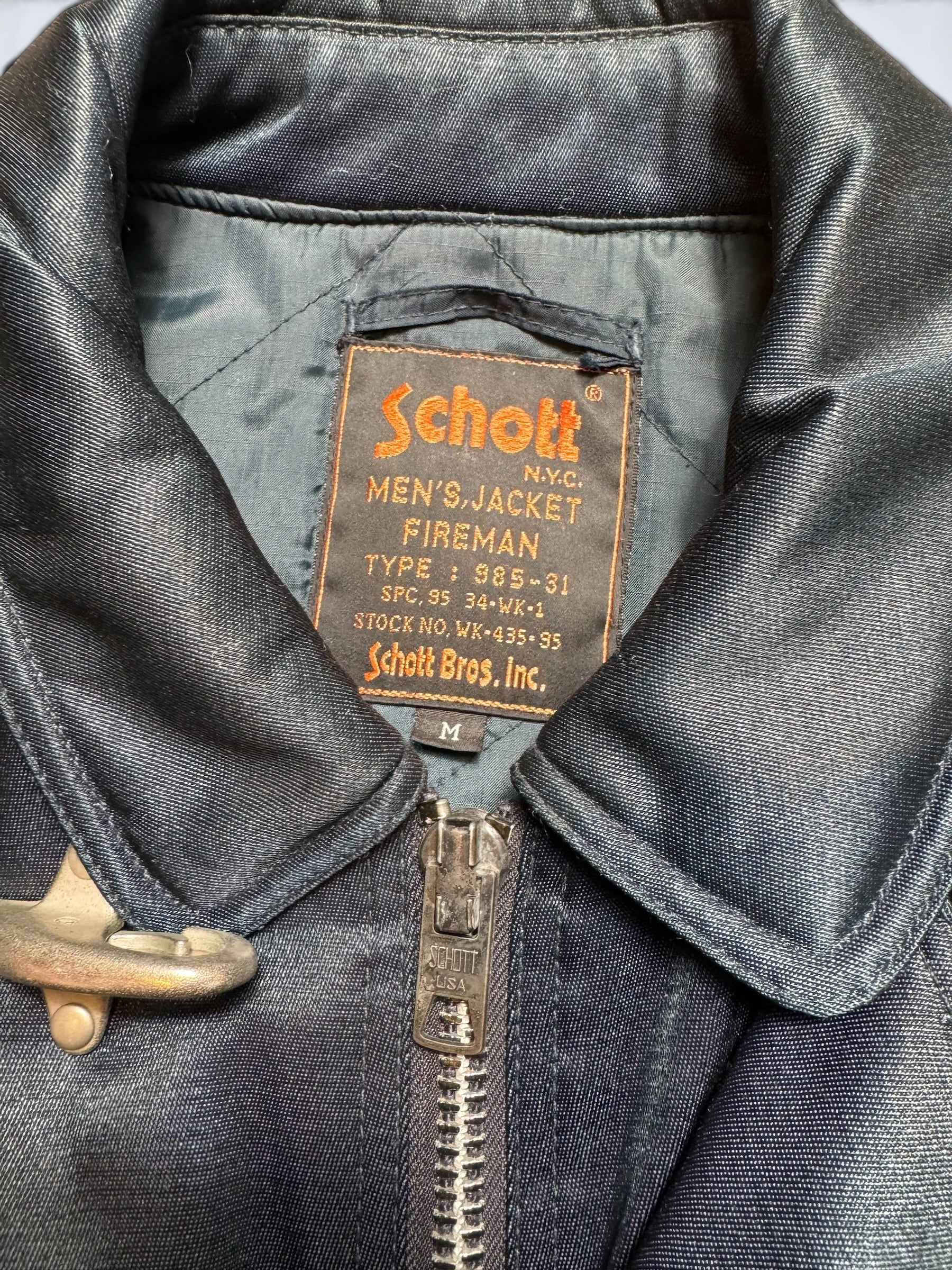 Jacket workwear fireman Schott.bros NYC USA type 985-31 marine 90’s - M