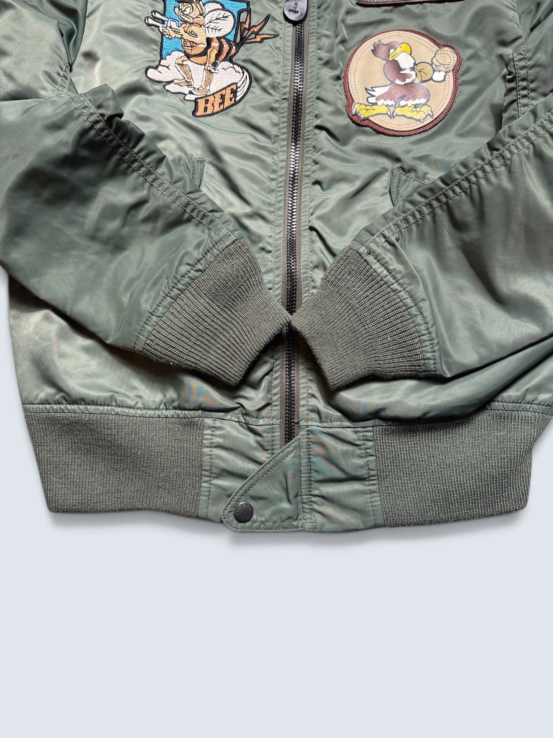 Jacket bomber flight L-2b Avirex LTD 334th FS usaf full patch kaki vintage 00’s - M