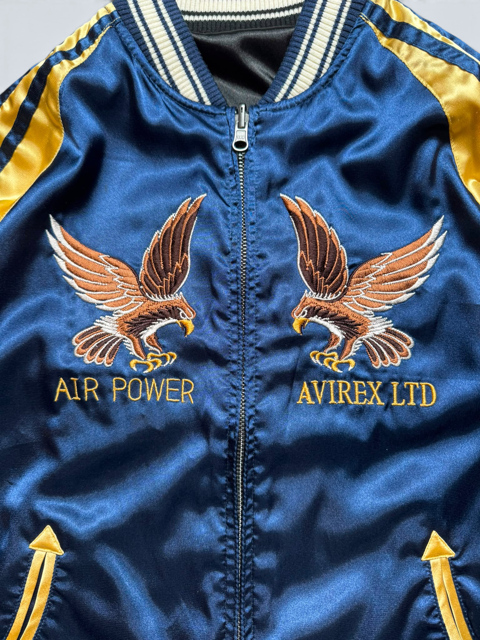 Jacket reversible sukajan souvenir Avirex LTD Japan exclusive dragon eagler embroidery 00's - S