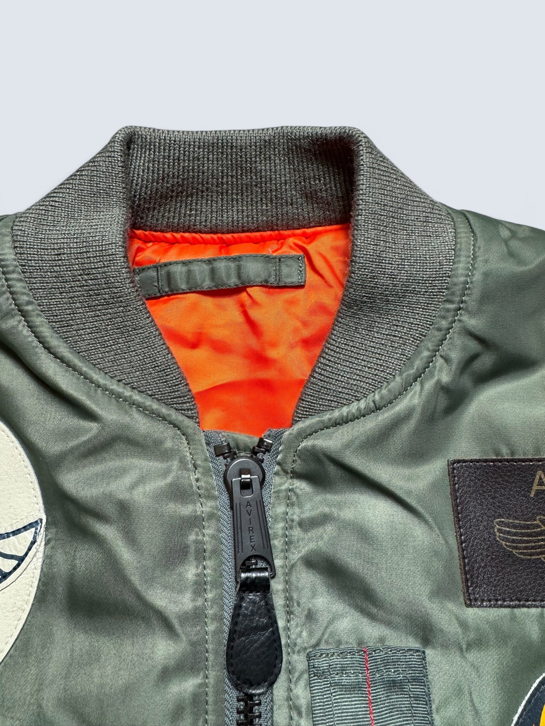 Jacket nylon bomber flight Ma-1 Avirex LTD Japan exclusive full patch bomber squadron 00's - M