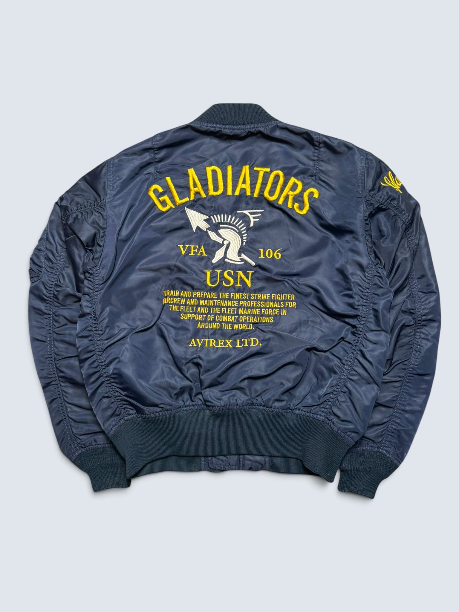 Jacket bomber flight ma-1 Avirex LTD vfa-106 gladiators full patch navy vintage 00’s - M