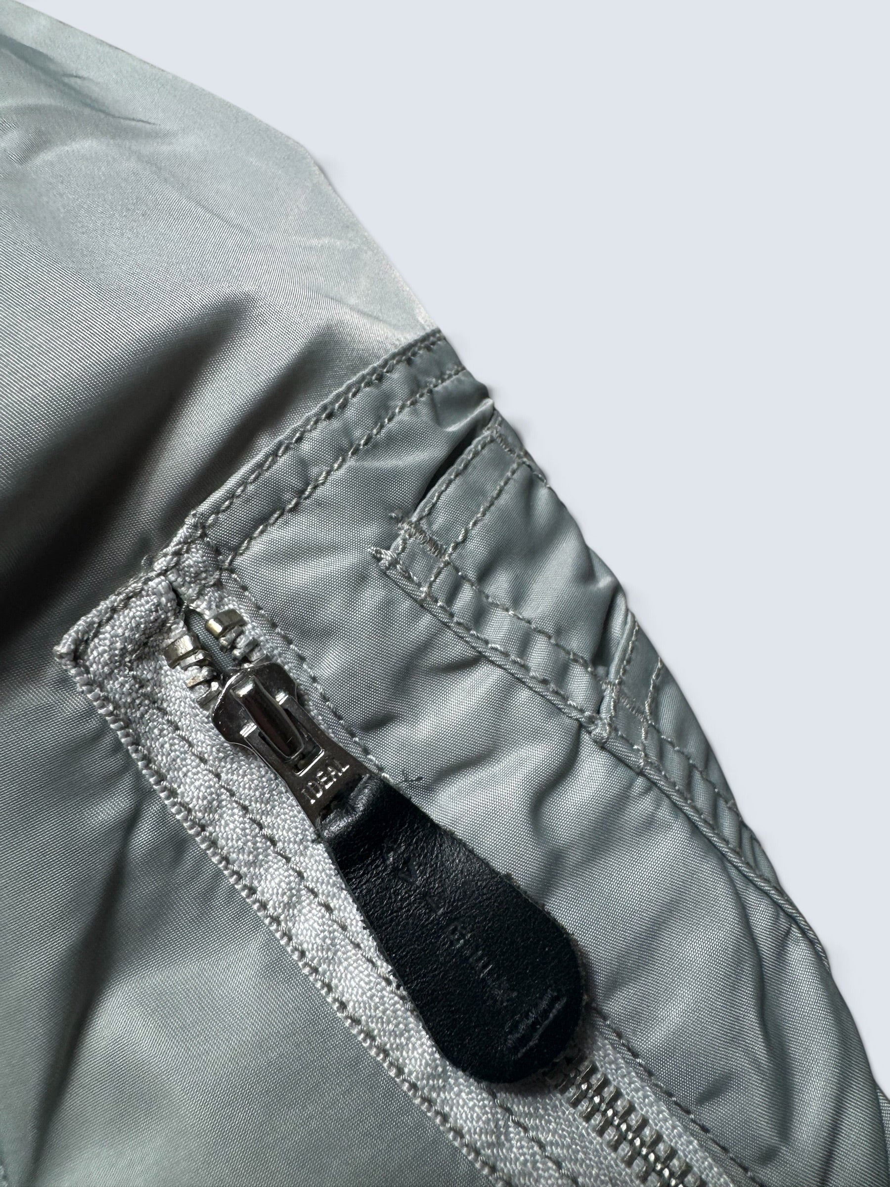 Jacket nylon bomber flight Ma-1 Avirex LTD Japan exclusive Flying Circus embroidery grey 00's - M