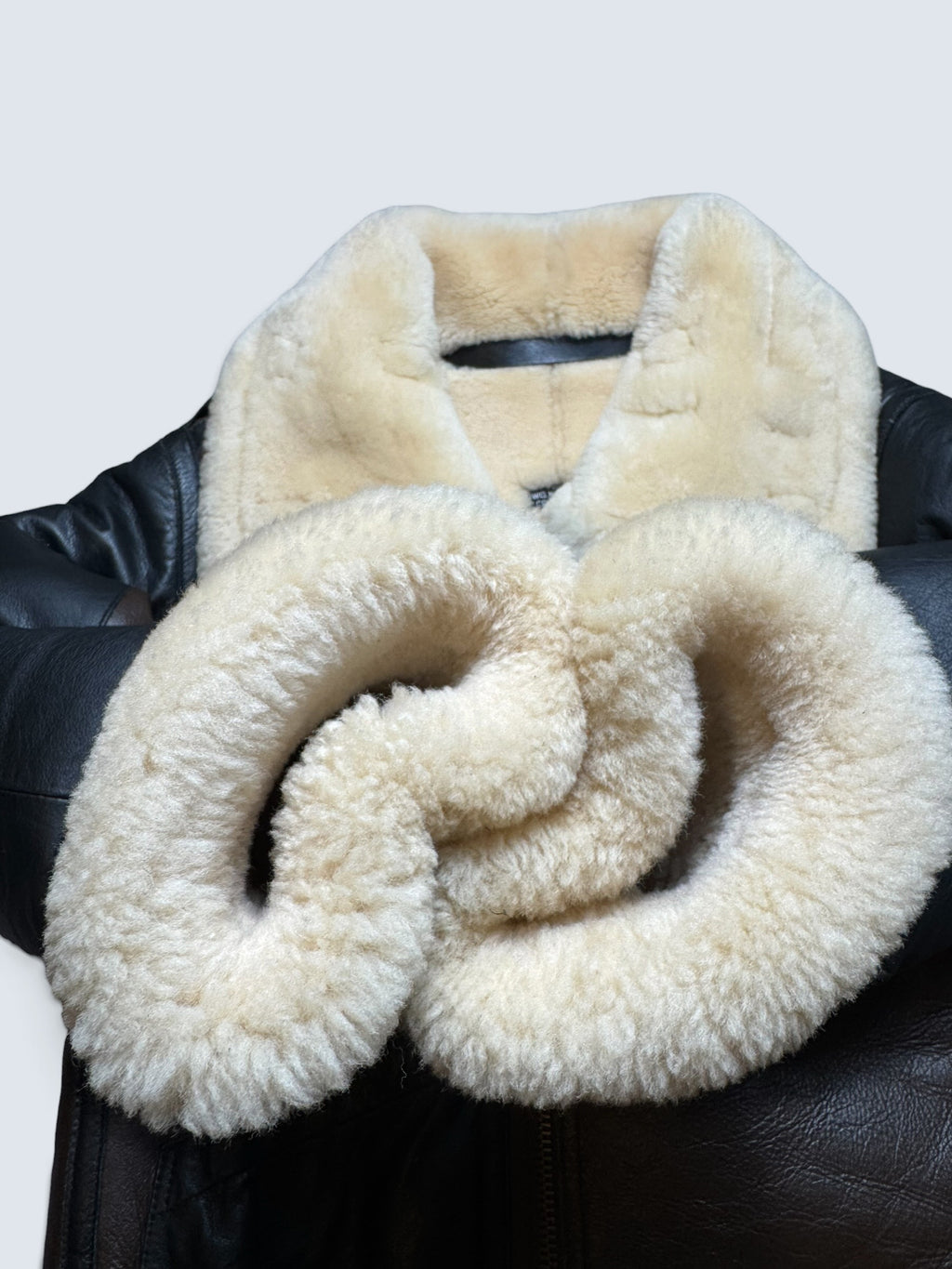 Jacket cuir bomber flight shearling B-3 Patton B-24D Liberator Pie Colour usaf brown - 38 (M)
