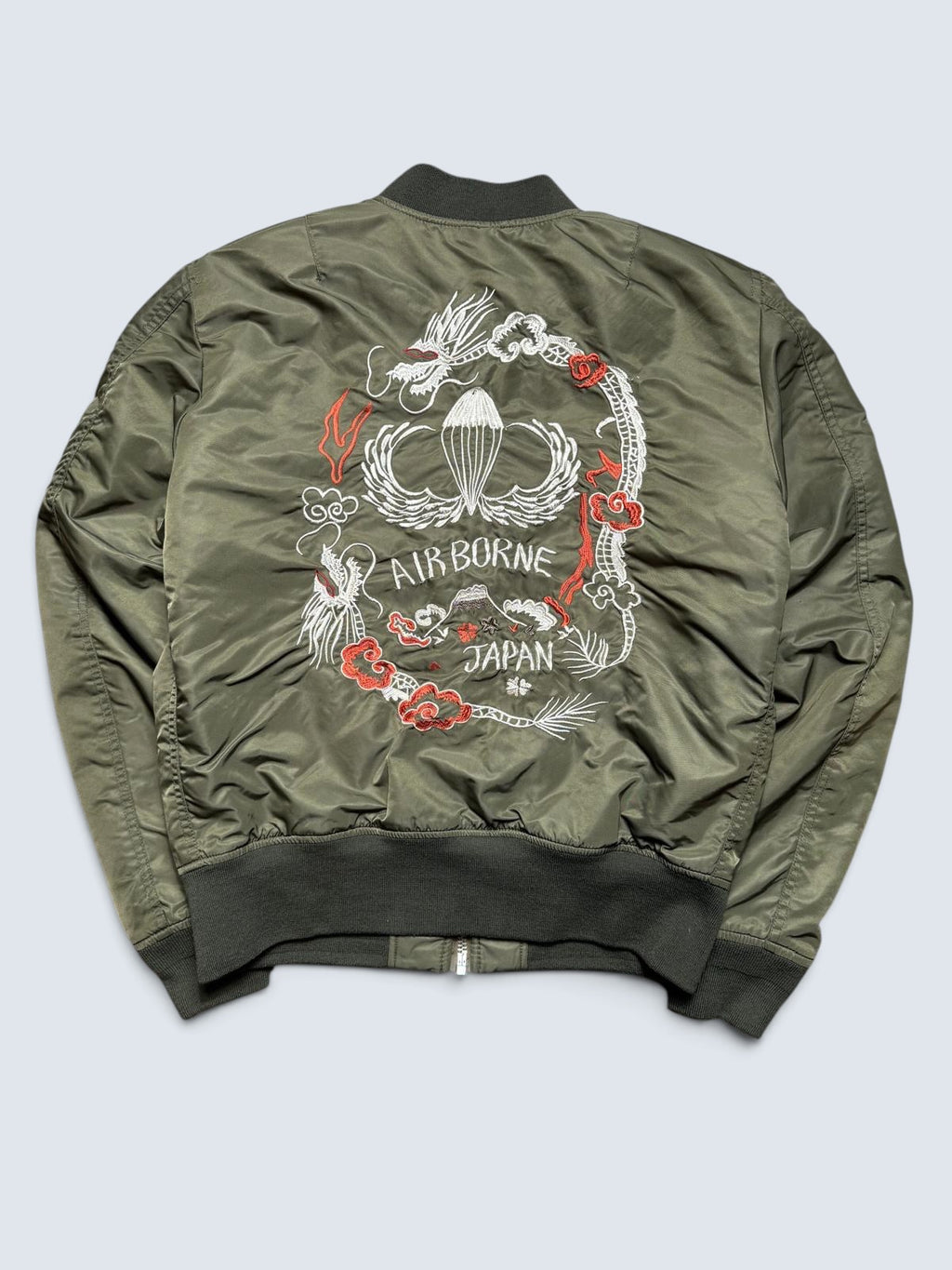 Jacket bomber flight style ma-1 Schott NYC limited edition airborne japan kaki - M/L