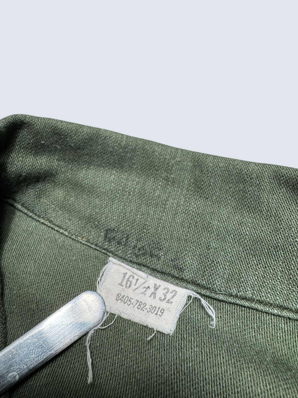 Jacket army Fatigue Shirt OG-107 cotton sateen U & W Industries 72nd Infantry Vietnam 1970 - M