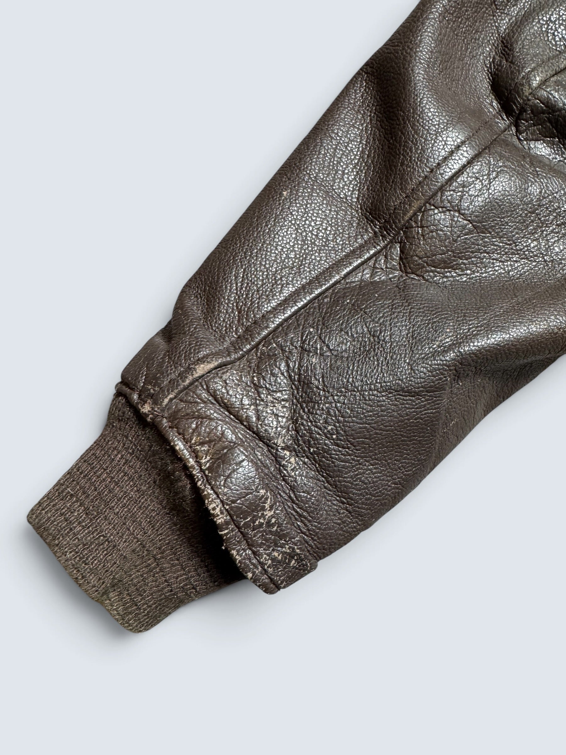 Jacket cuir goatskin flight G-1 original US Navy The Martin Lane 1969 Vietnam Era - 40 (M)