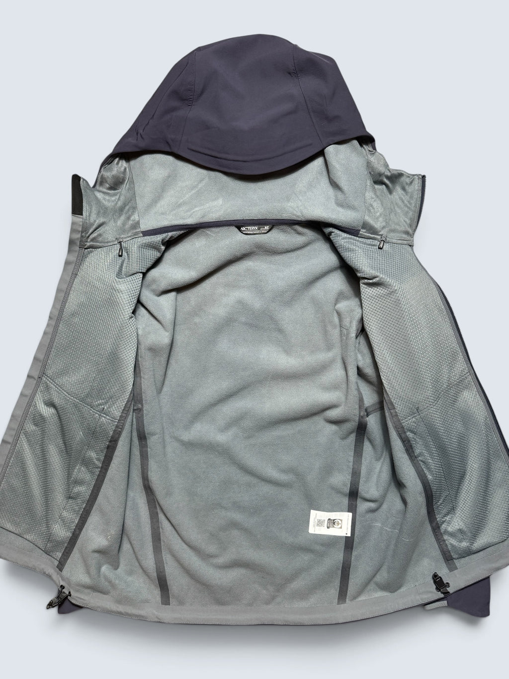 Jacket polaire imperméable Arc’teryx Gamma MX Hoody logo brodé marine/purple 2023 - S