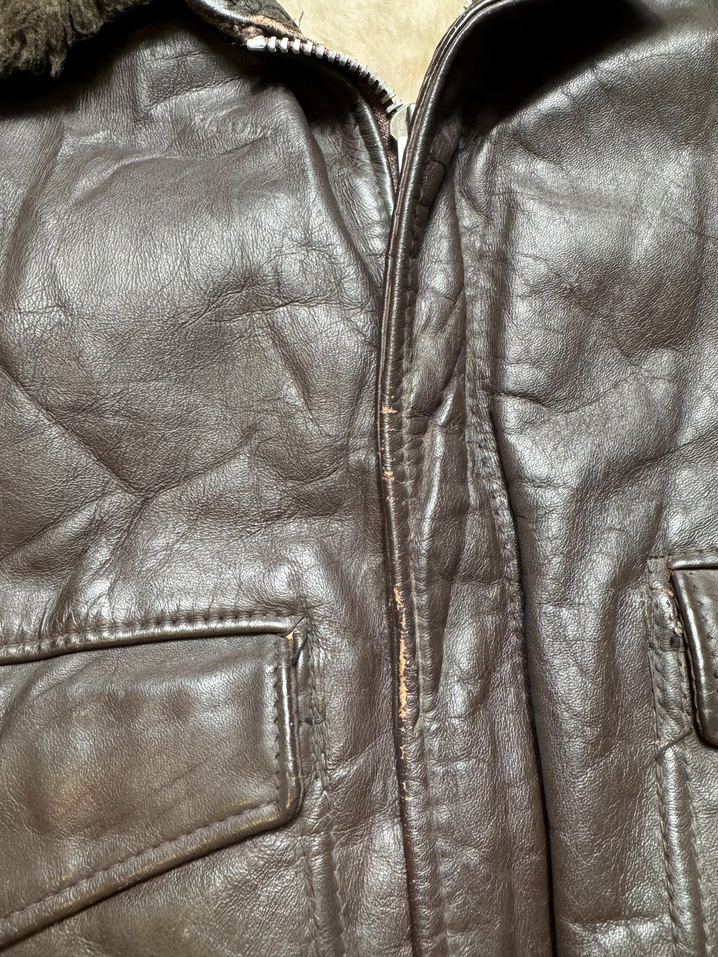 Jacket cuir cowhide flight bomber Schott NYC 674MS made in USA black 70’s - 40 (M)
