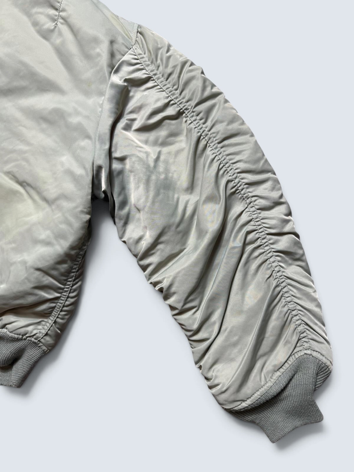 Jacket nylon bomber Ma-1 Alpha Industries made in USA grey 1990’s - XL