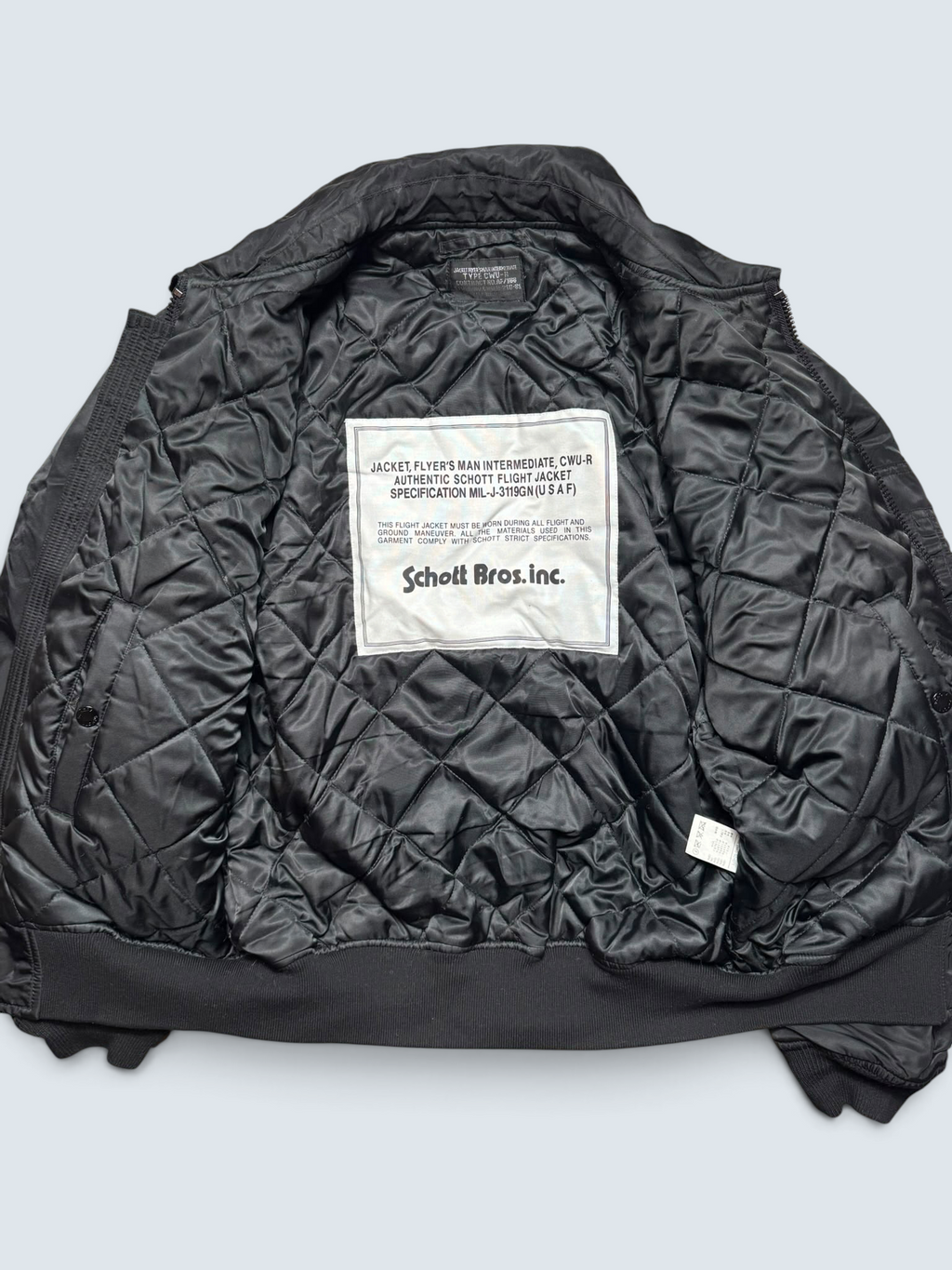 Jacket bomber fly Schott Bros nyc CWU-R/45P usaf black vintage 90’s - M/L