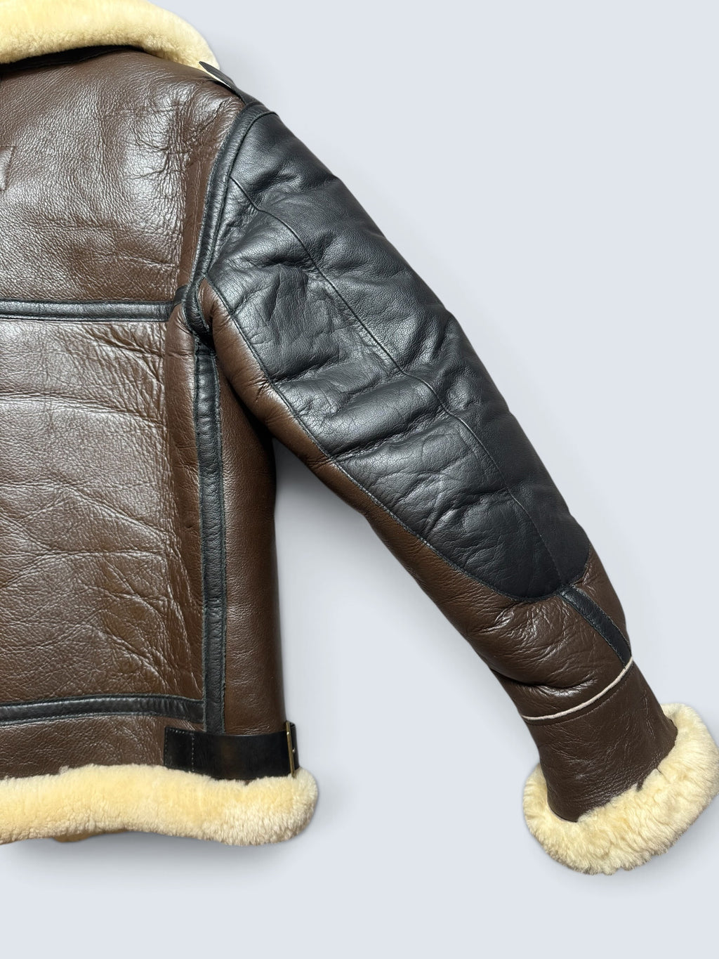 Jacket cuir bomber flight shearling B-3 Patton B-24D Liberator Pie Colour usaf brown - 38 (M)