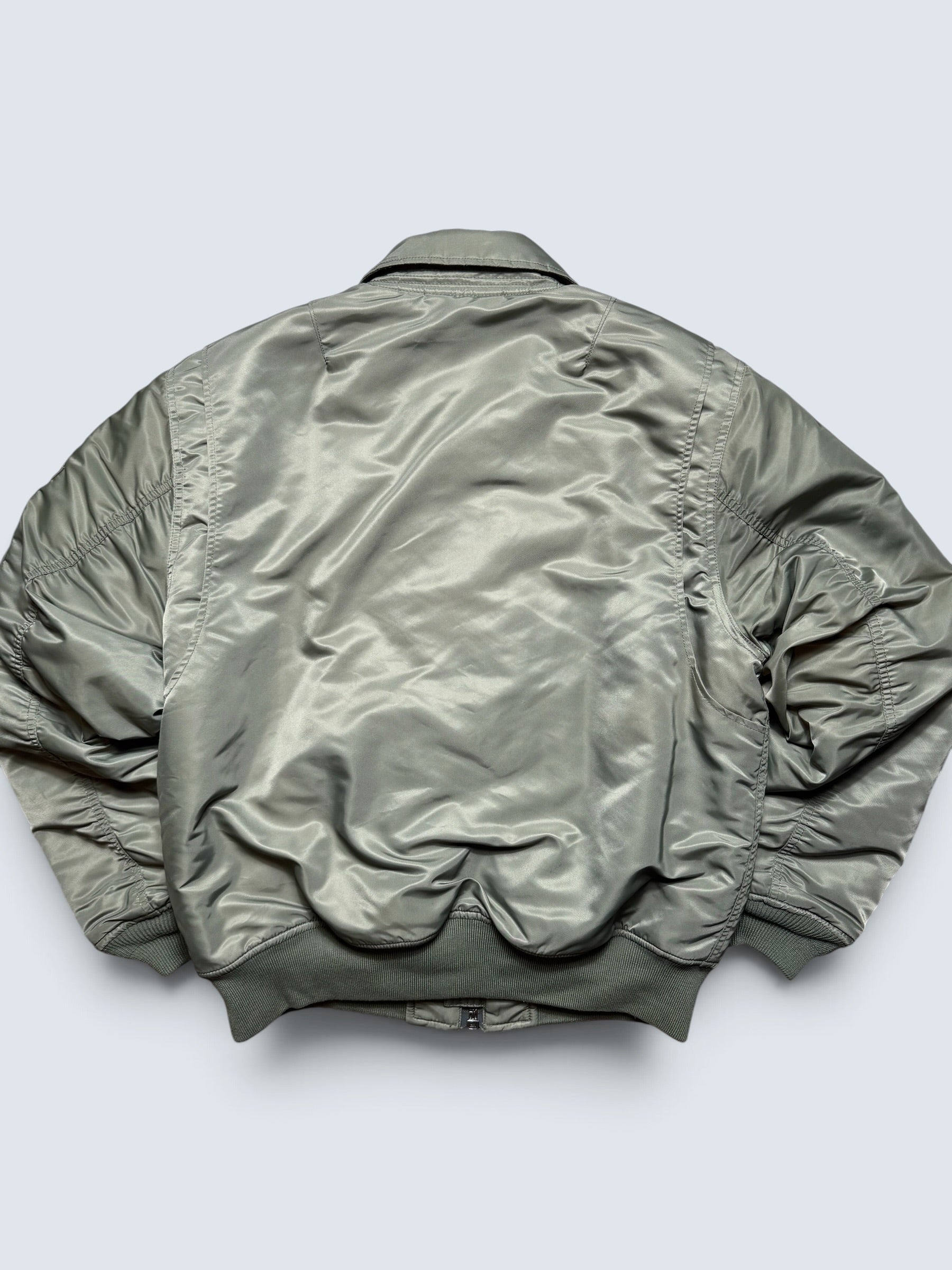 Jacket bomber fly Schott Bros nyc CWU-R/45P usaf kaki/grey vintage 90’s - L/XL