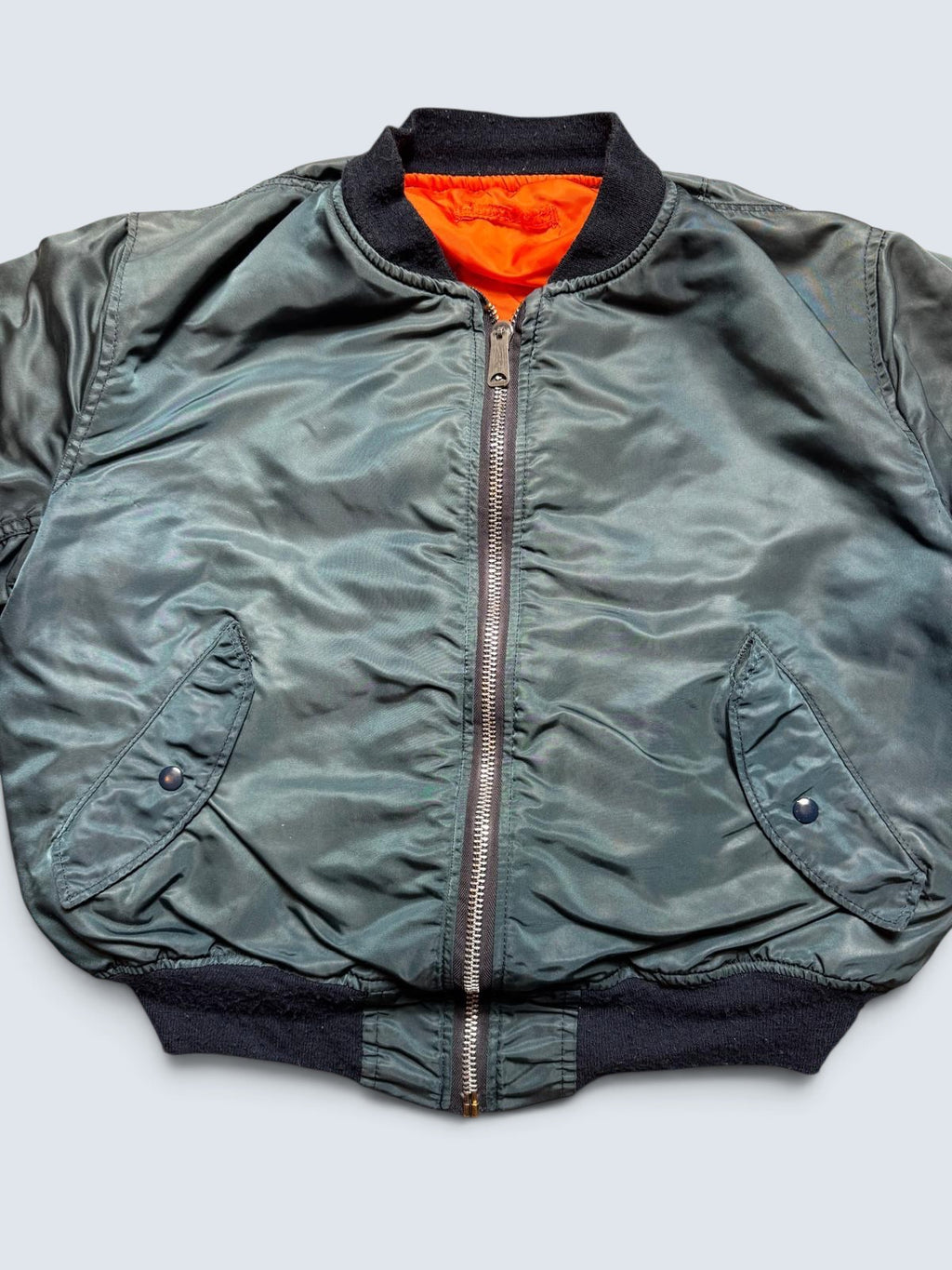 Jacket nylon bomber Ma-1 Alpha Industries made in USA navy original 1990’s - XL
