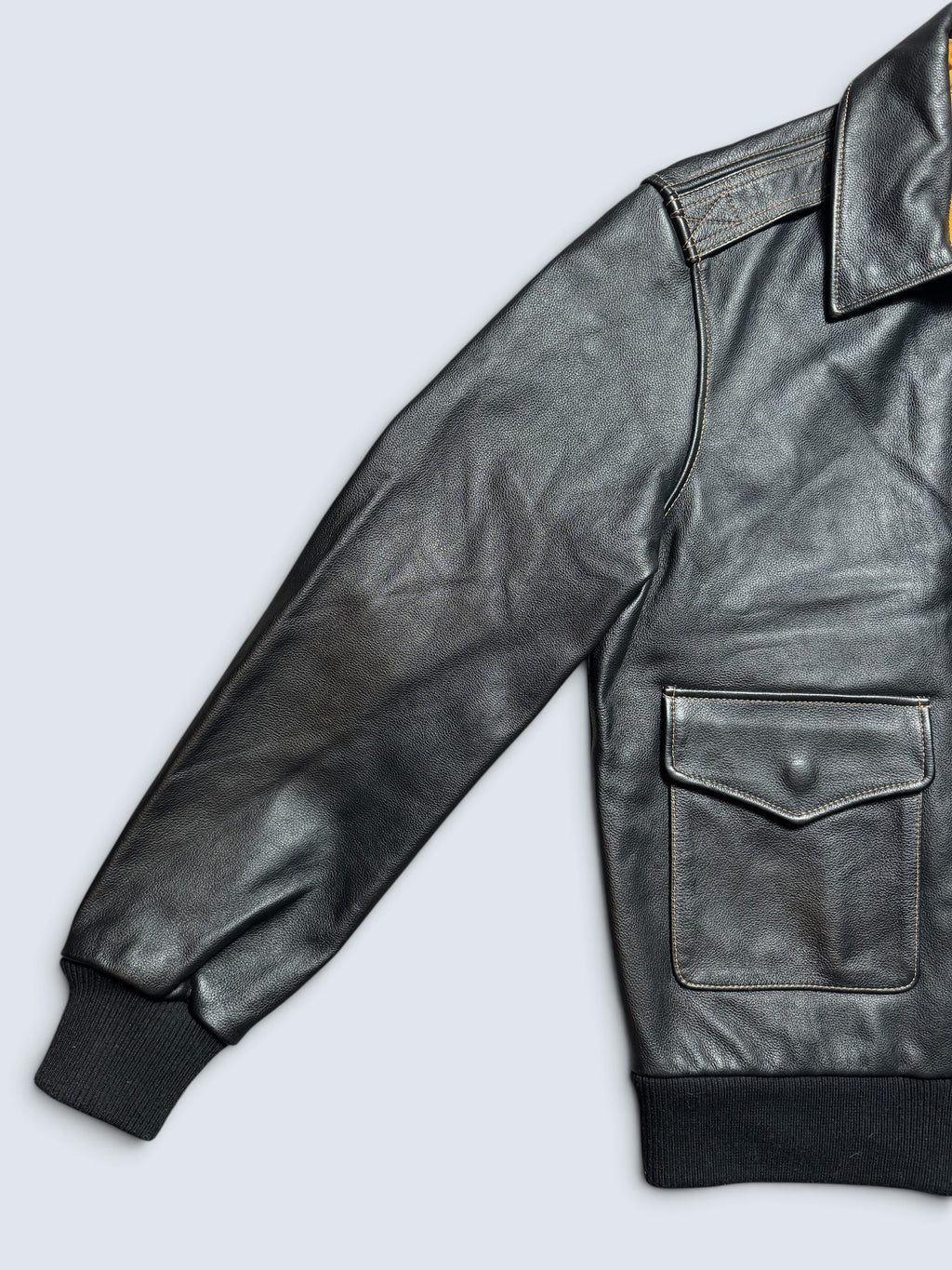 Jacket cuir cowhide flight A-2 Willis & Geiger usaf black 00's - M/L