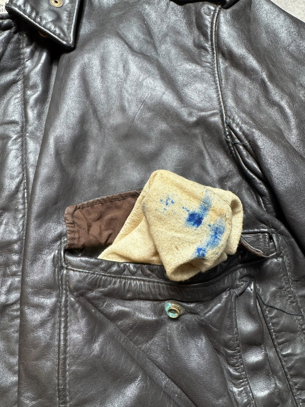 Jacket cuir cowhide flight bomber Schott NYC 674MS made in USA black 80’s - 44 (L)