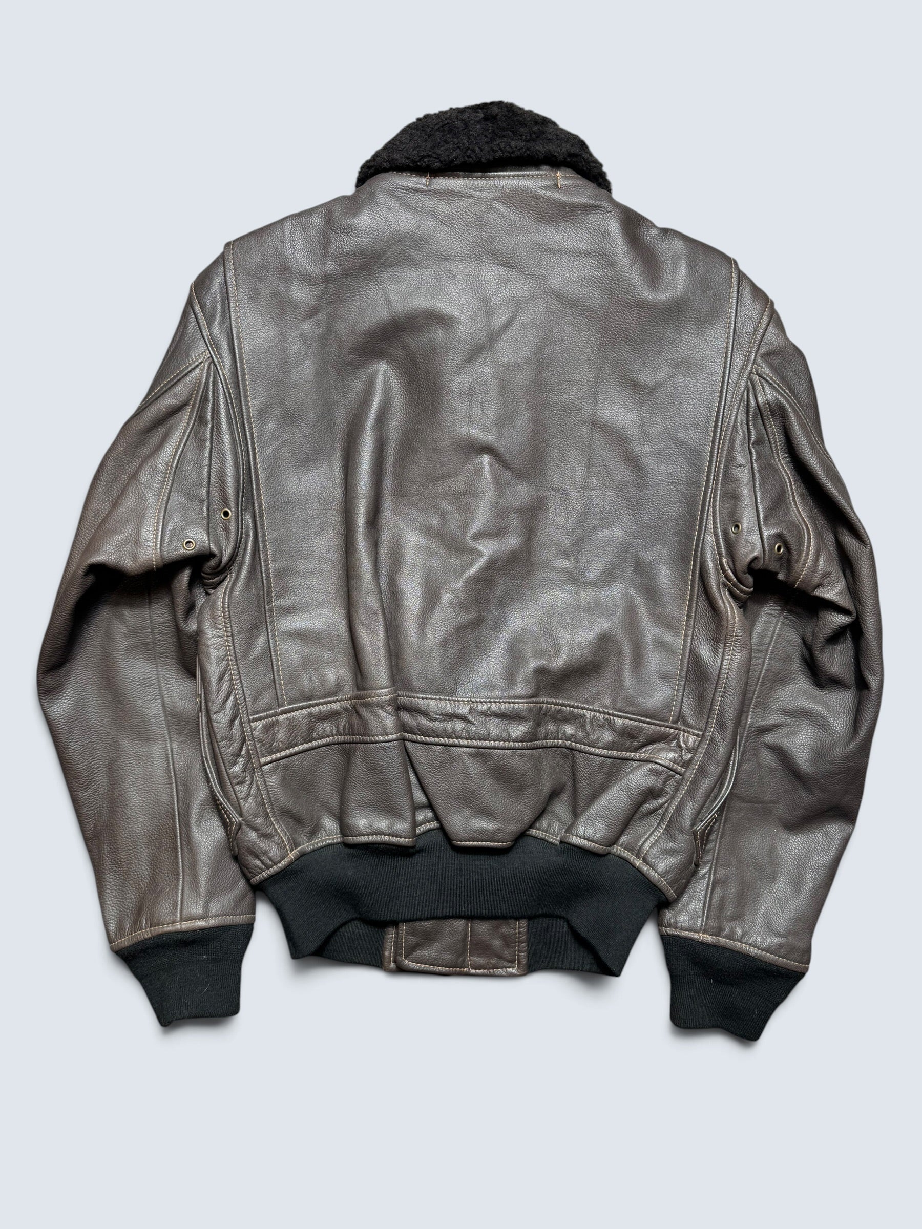 Jacket cuir flight Tedman Company G-1 usn made in Japan dark brown 00’s - S/M