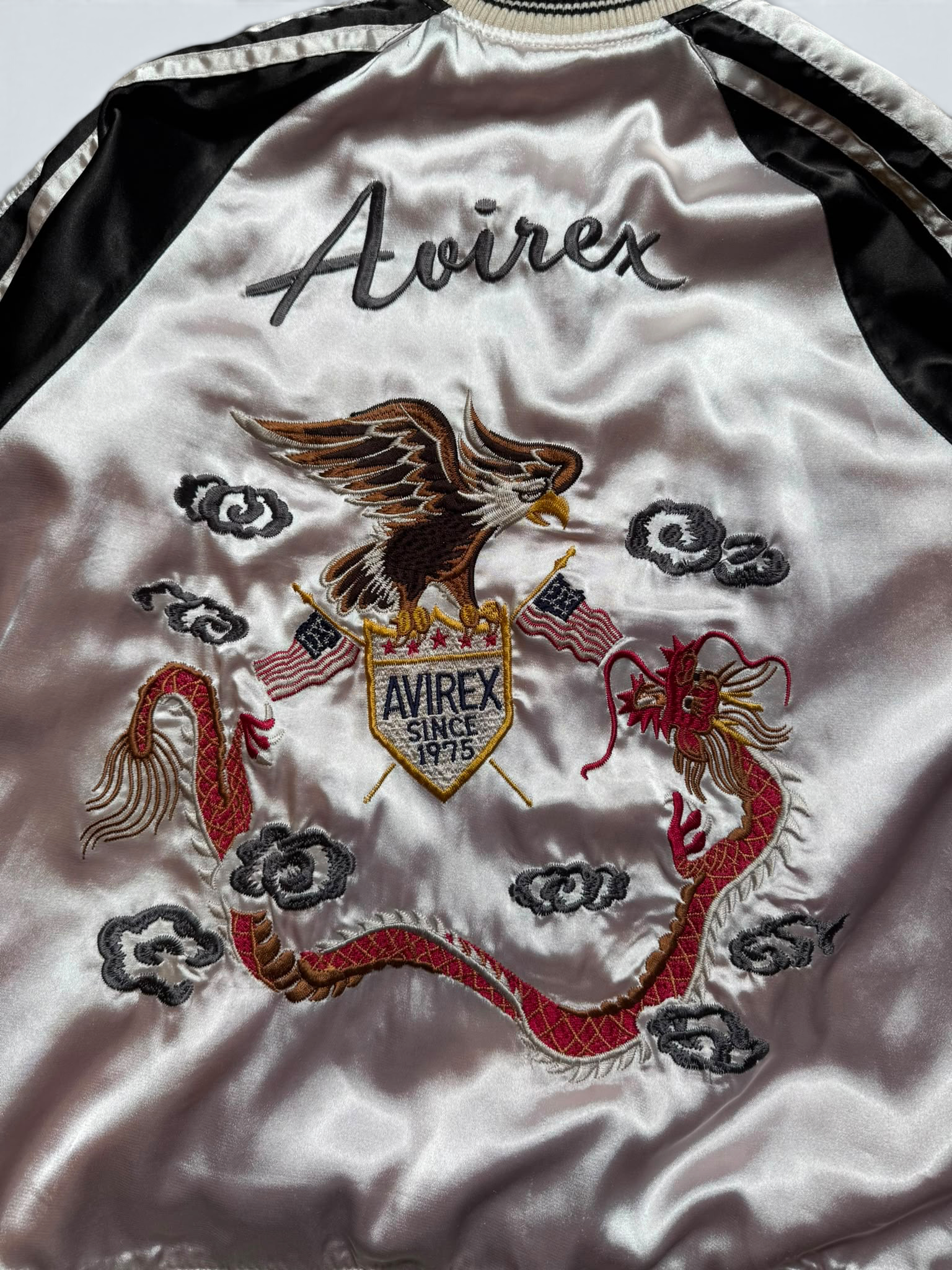 Jacket reversible sukajan souvenir Avirex LTD Japan exclusive dragon eagler embroidery vintage 00's - S