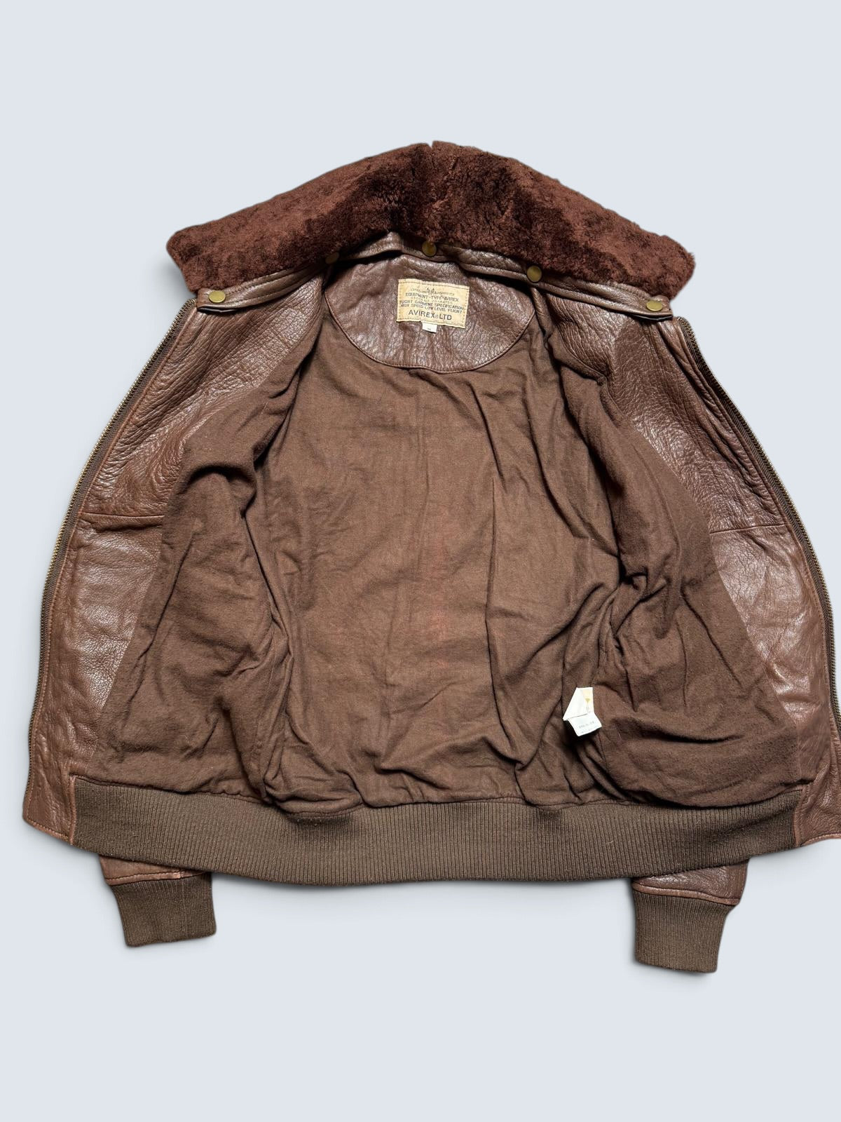 Jacket cuir cowhide flight G-1/A-2 hybrid Avirex Japan exclusive brown 00’s - S/M