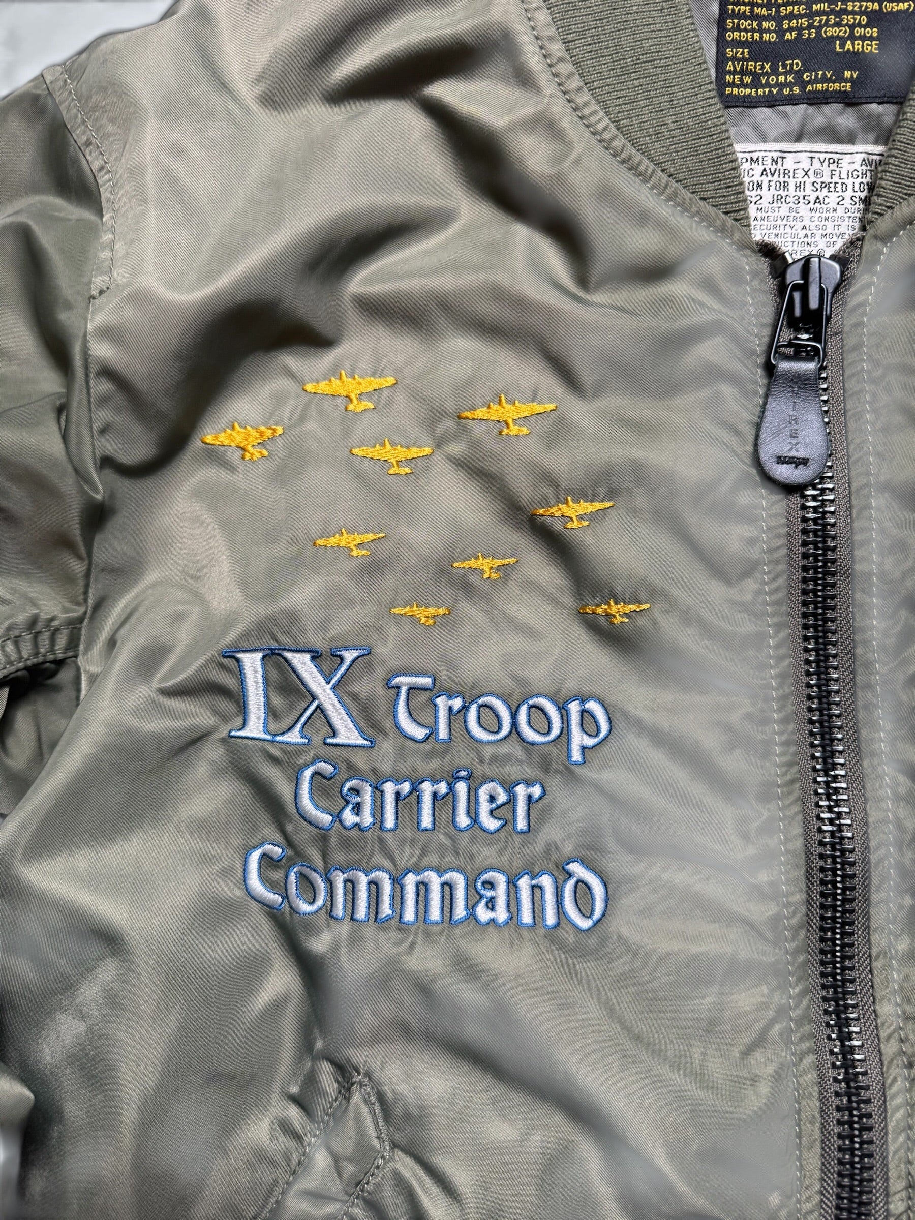 Jacket nylon bomber flight Ma-1 Avirex LTD Japan exclusive Troop Carrier C-47 Skytrain 00's - M