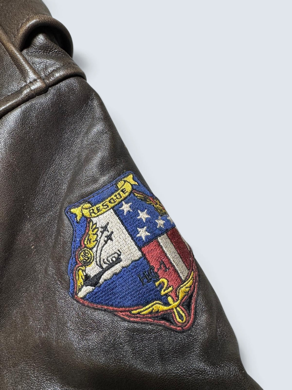 Jacket cuir lambskin flight G-1 Schott NYC Wings Of Gold Top Gun usn full patch black - L