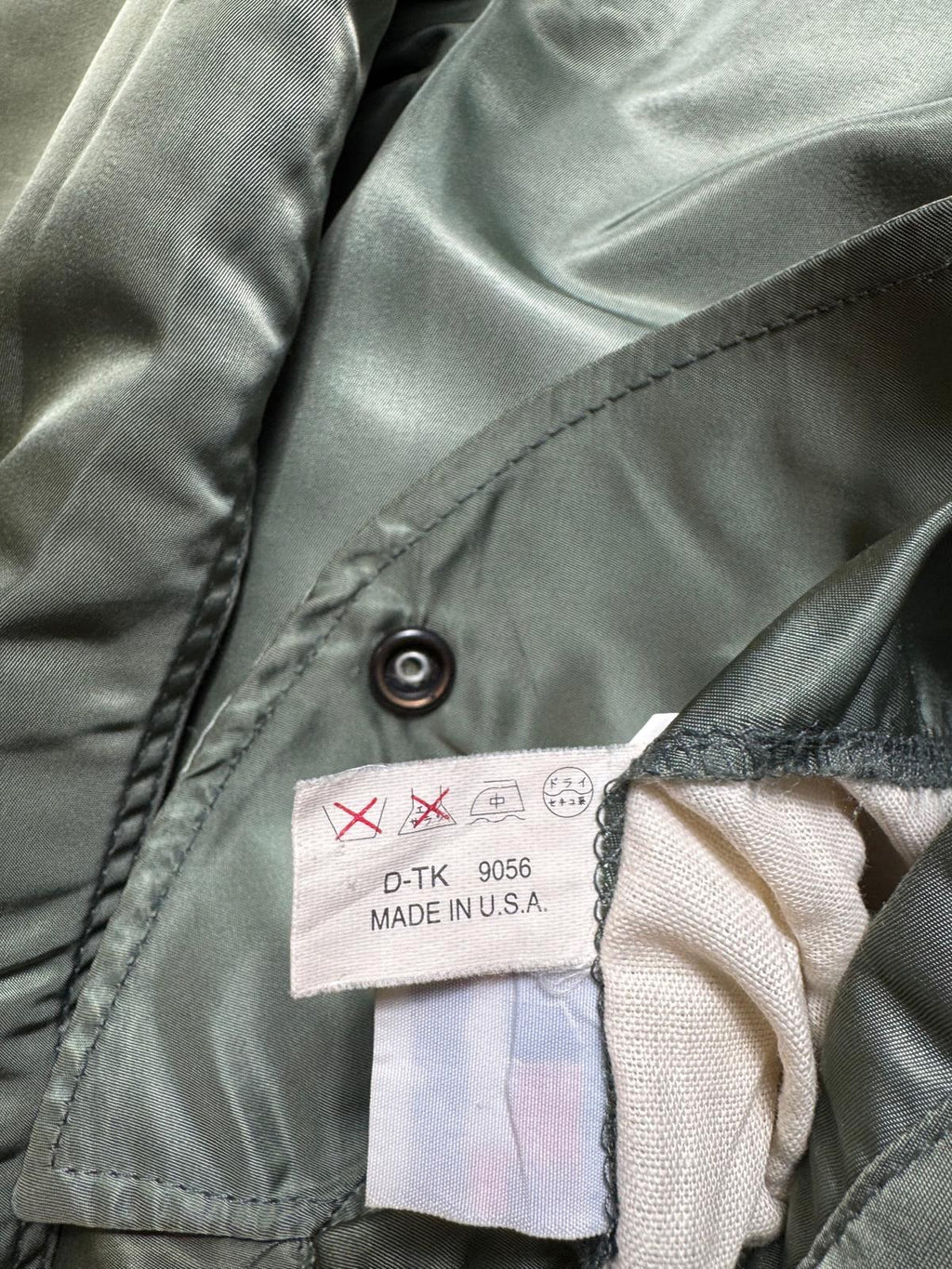 Jacket nylon bomber Ma-1 Avirex LTD made in USA usaf sage green 80’s - XL