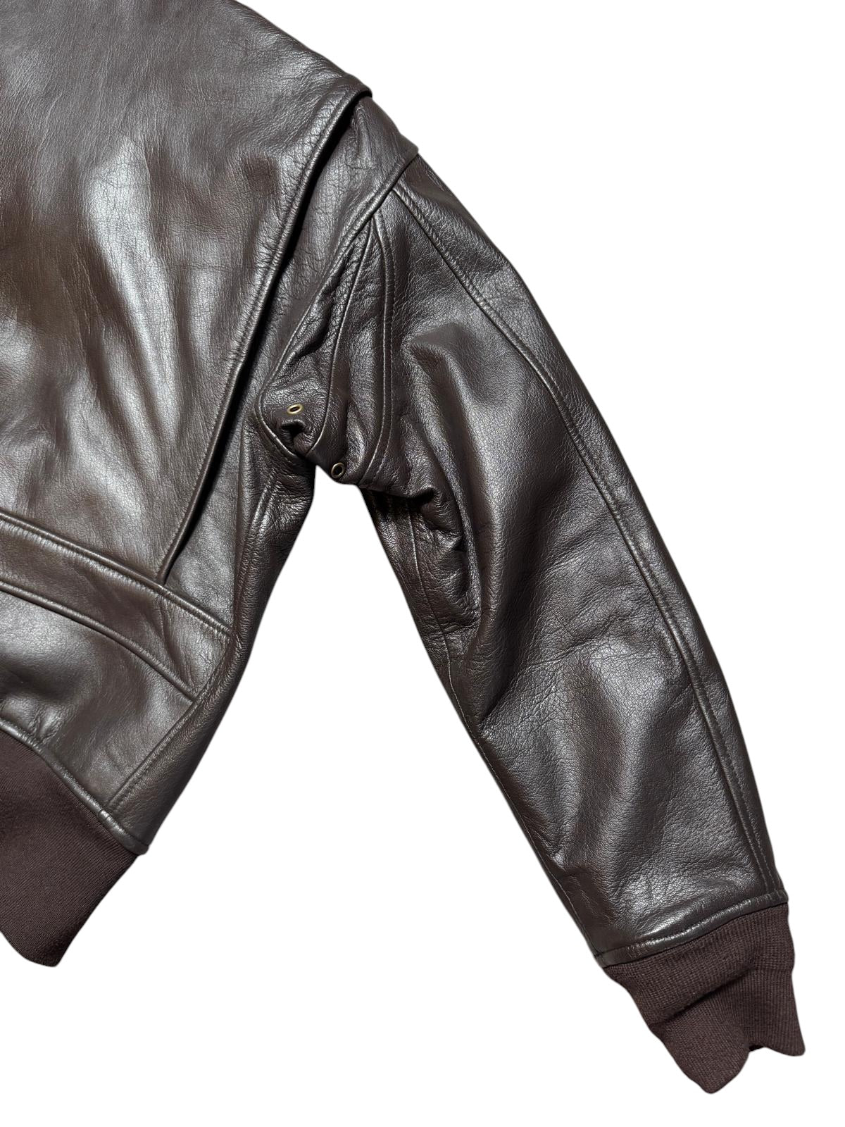 Jacket cuir cowhide flight G-1 Avirex Japan exclusive usn brown 00’s - L