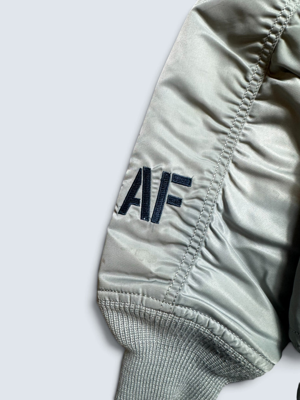 Jacket nylon bomber flight Ma-1 Avirex LTD Japan exclusive Flying Circus embroidery grey 00's - M