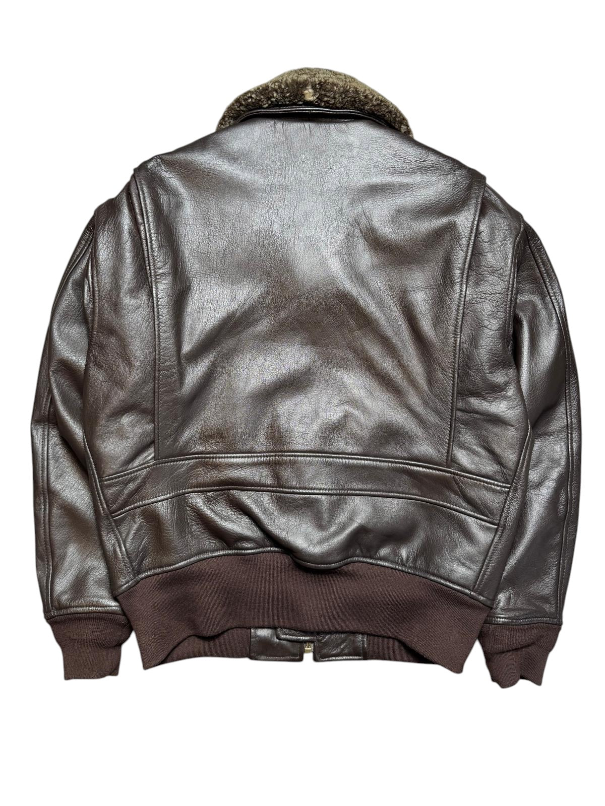 Jacket cuir cowhide flight G-1 Avirex Japan exclusive usn brown 00’s - L