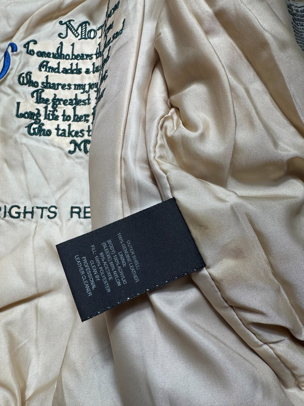 Jacket cuir cowhide flight A-2 Avirex usaf Glenn Millers nose art black 1998 - XL