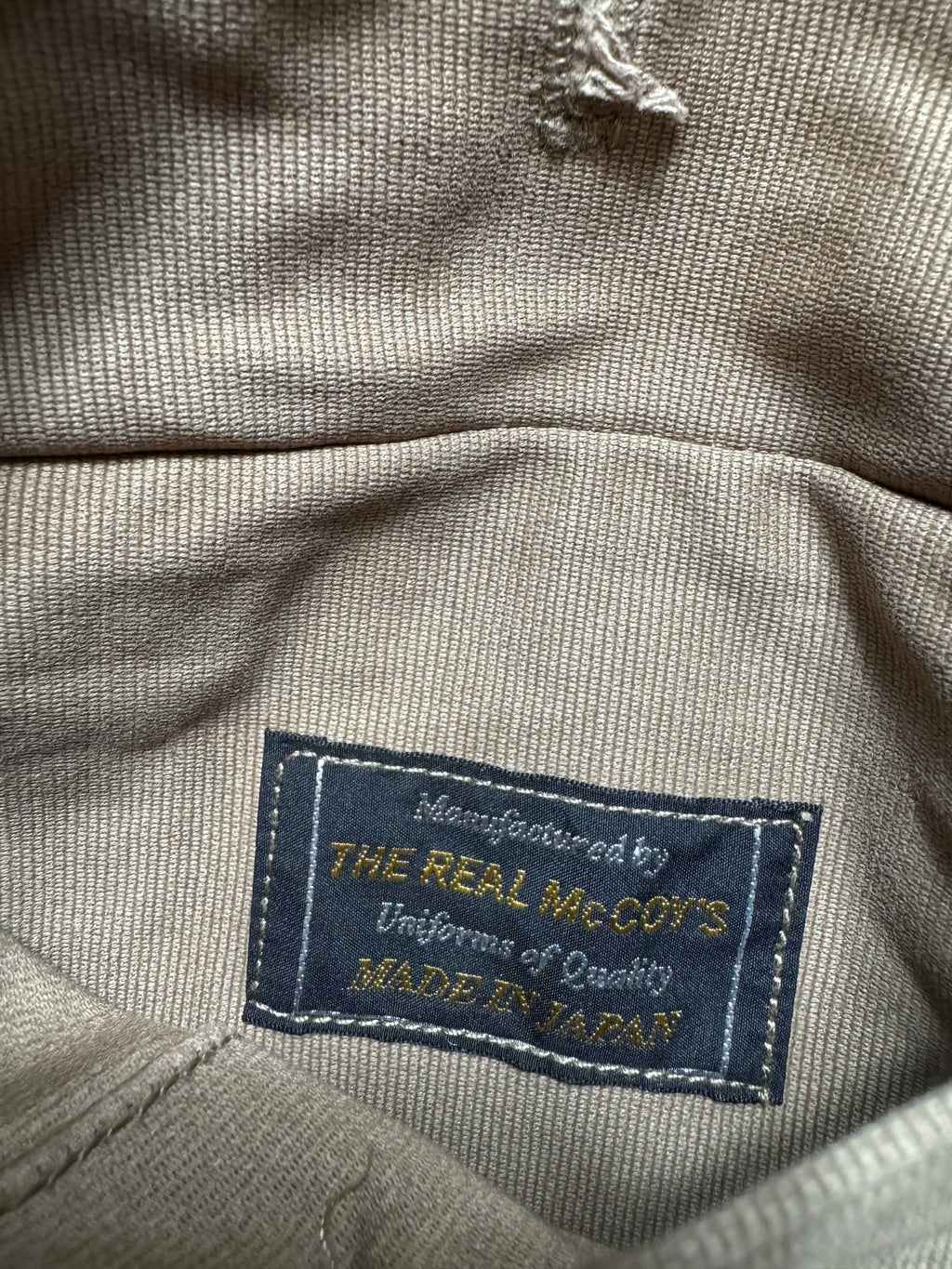 Jacket cotton Twill deck USN 37J1 The Real McCoy’s Japan Tan beige 2010’s - 36 (S)