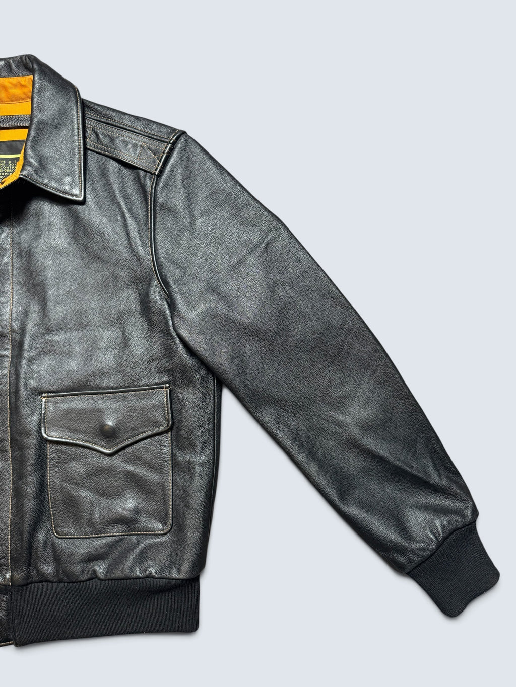 Jacket cuir cowhide flight A-2 Willis & Geiger usaf black 00's - M/L