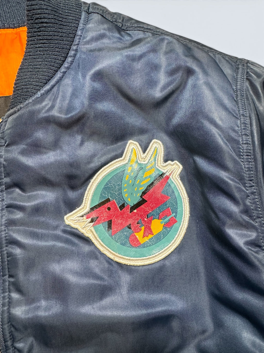 Jacket bomber flight nylon Avirex USA Vietnam / Rolling thunder usaf marine 90's - L