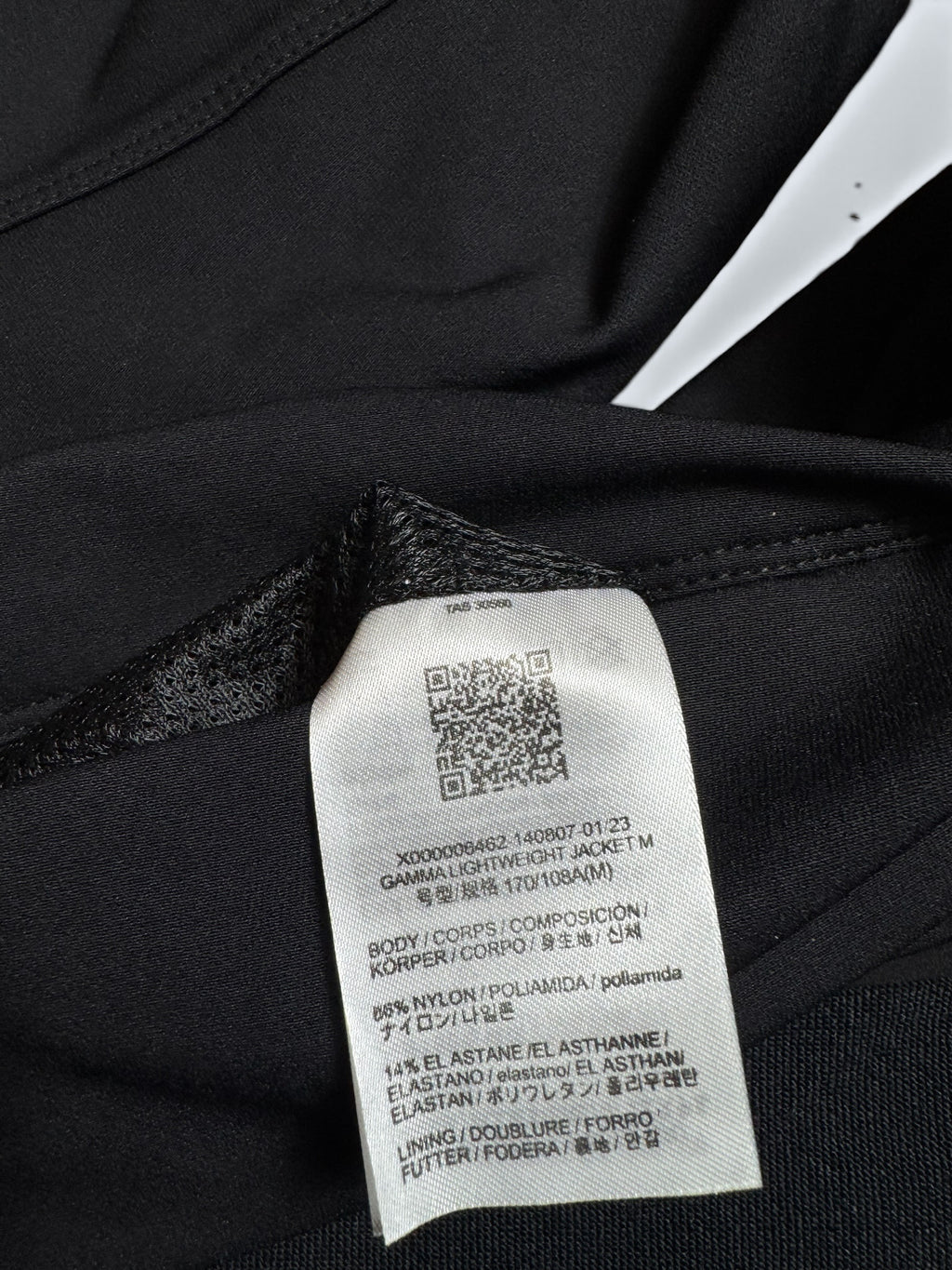 Jacket imperméable Arc’teryx Gamma Lightweight black logo 2023 - M