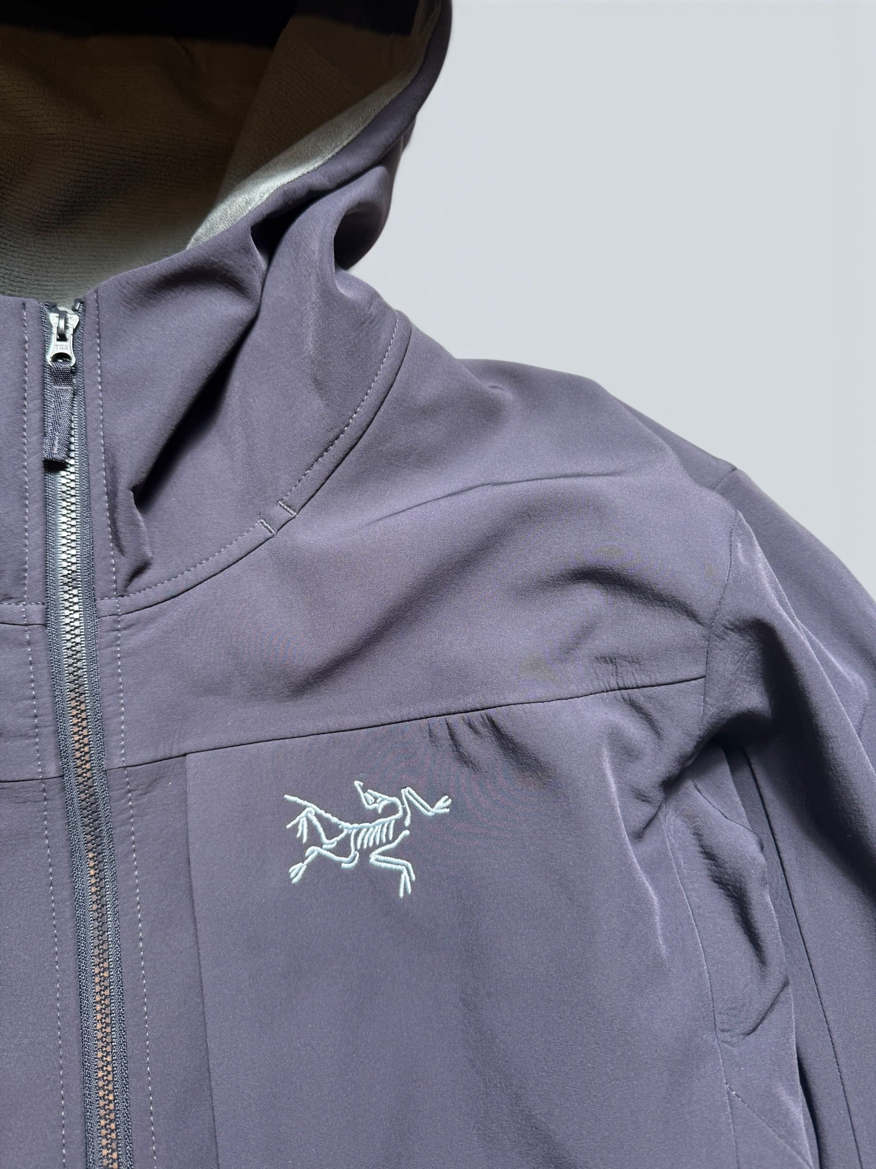 Jacket polaire imperméable Arc’teryx Gamma MX Hoody logo brodé marine/purple 2023 - S