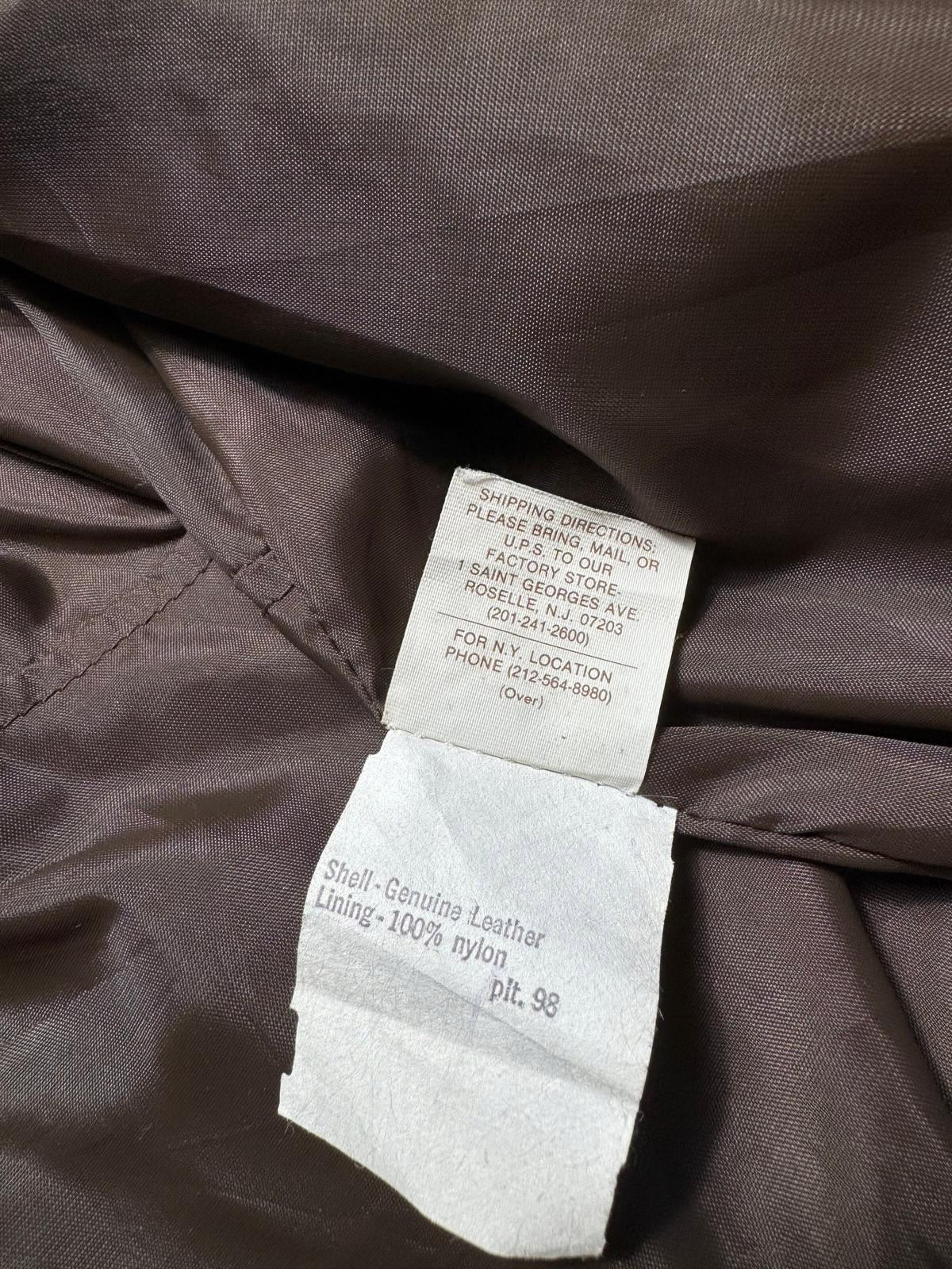 Jacket cuir cowhide flight G-1 Cooper made in USA usn black 80’s - 38 (M)