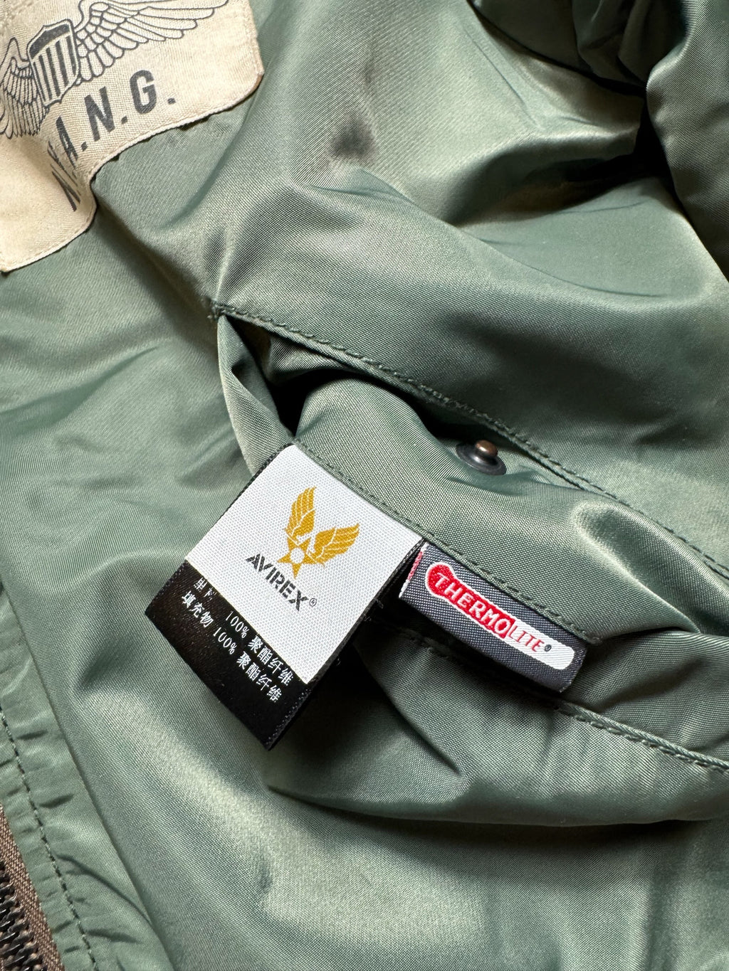 Jacket nylon bomber flight Ma-1 Avirex LTD Japan exclusive NYANG 352 AF79 00's - S
